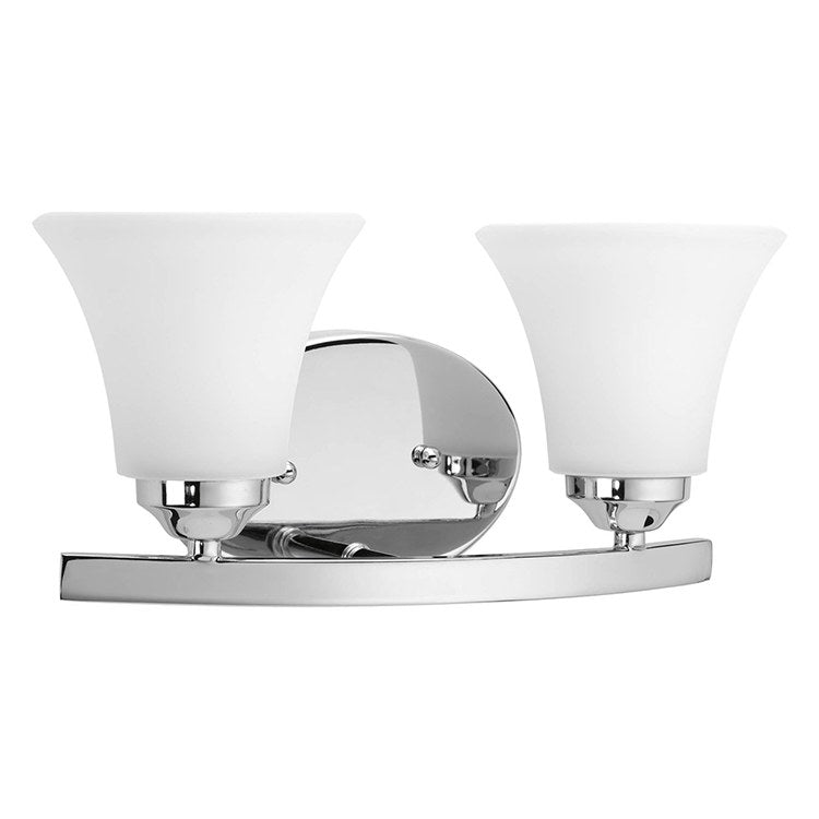 Adorn Two Light Bathroom Vanity Light Fixture - Modern LED Bath Lighting for Bathroom Mirror - Perfect for Home, Apartment, and Hotel Decor