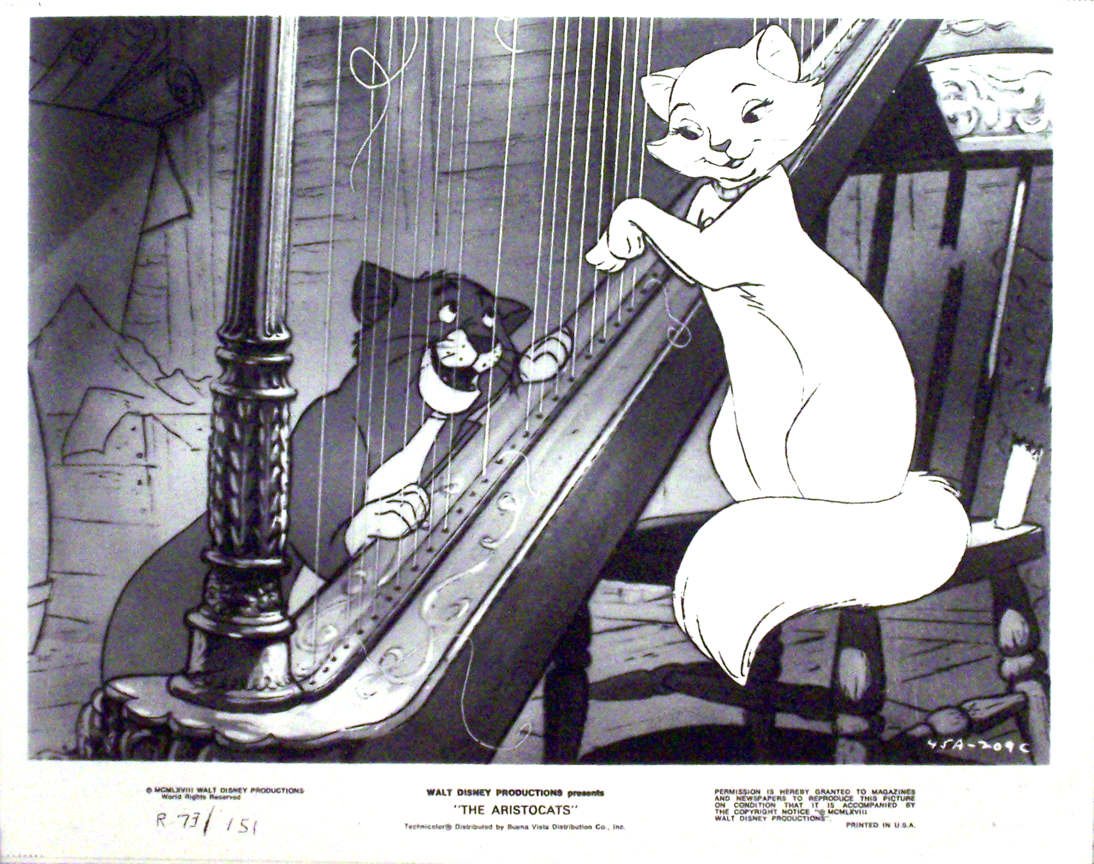 Vintage The Aristocats Lobby Card - Original Walt Disney Movie Memorabilia for Collectors & Fans - Perfect for Home Theater Decor, Disney Collections, and Gift Giving