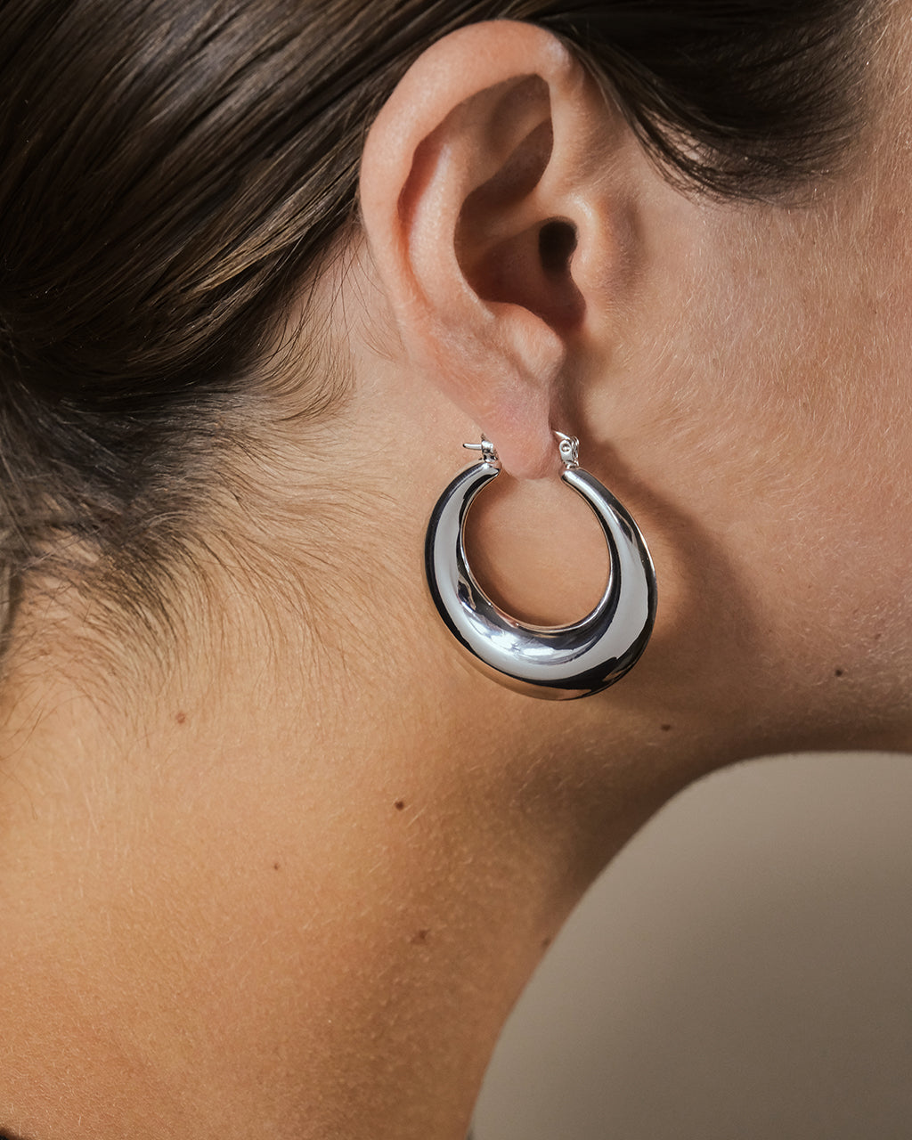 Quinn Tube Hoop Earrings - Sterling Silver Minimalist Dangle Earrings for Women | Perfect for Everyday Wear, Office & Date Night