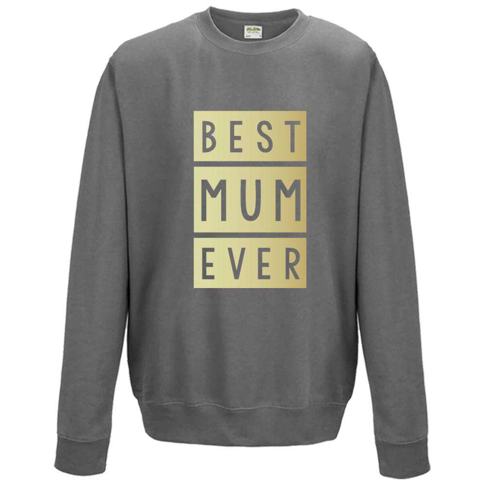 Best Mom & Son Matching Sweaters - Steel Grey & Gold Pullover Set | Cozy Family Outfits for Holidays & Photos