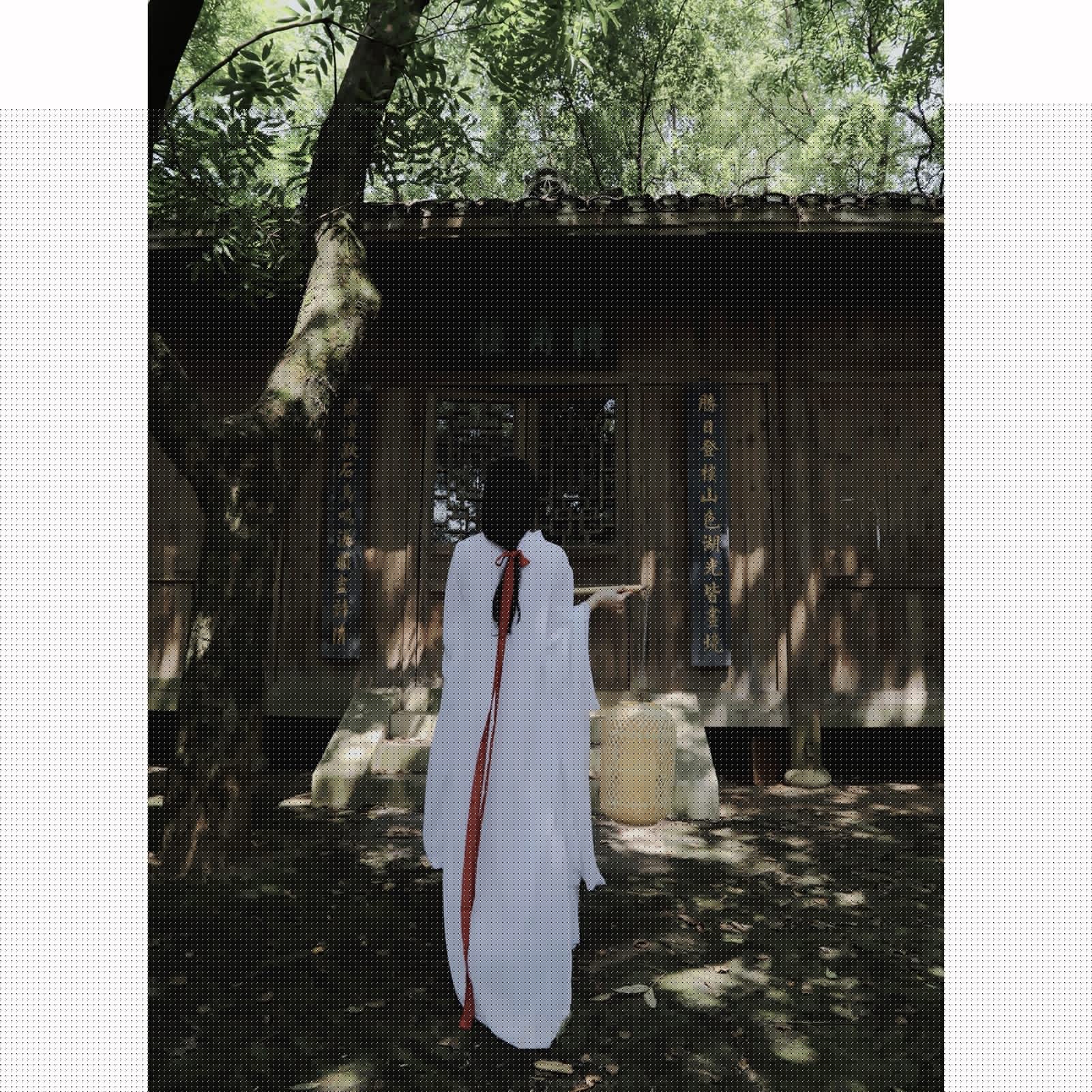 Elegant Traditional Chinese Hanfu Dress for Women - Flowing Ancient Han Dynasty Costume, Cosplay & Historical Reenactment, White (Medium) - Perfect for Tea Ceremonies, Cultural Events & Themed Parties