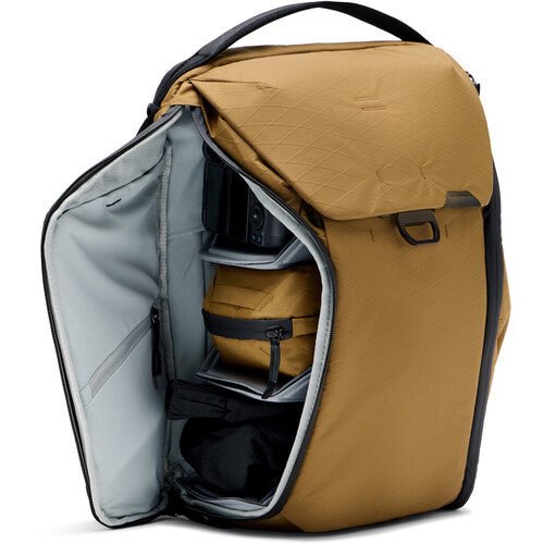 Peak Design Everyday Backpack 20L V2 - Durable Coyote Brown Camera Backpack for Photographers & Travel | Waterproof Laptop Daypack for Hiking, Commuting & Work