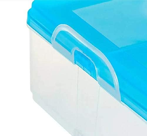 RAIYARAJ Double Layer Plastic Egg Storage Container with Lid - 24 Grid Refrigerator Organizer for Kitchen, Eggs & More (Blue) | Perfect for Farm Fresh Eggs, Meal Prep & Space Saving Refrigerator Storage