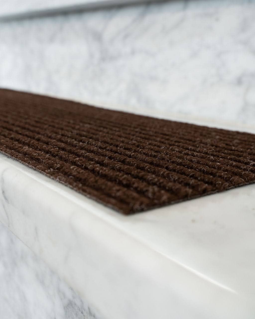 Natural Cotton Area Rugs - Dark Brown DIY Pet Friendly Carpet Stair Treads (9