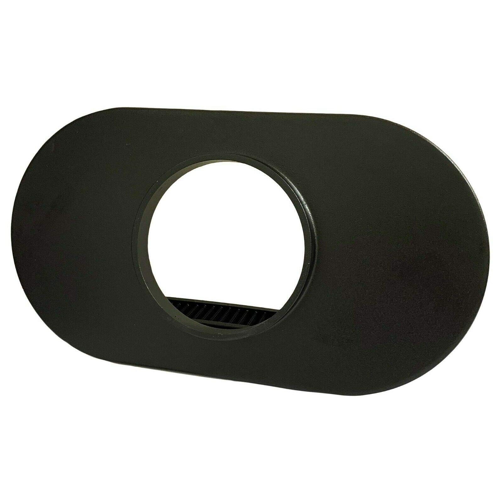 Ansen USA FE American Eagle Logo 15-Inch Oval Air Cleaner Kit in Black - High-Performance Air Filter for Classic Cars & Hot Rods