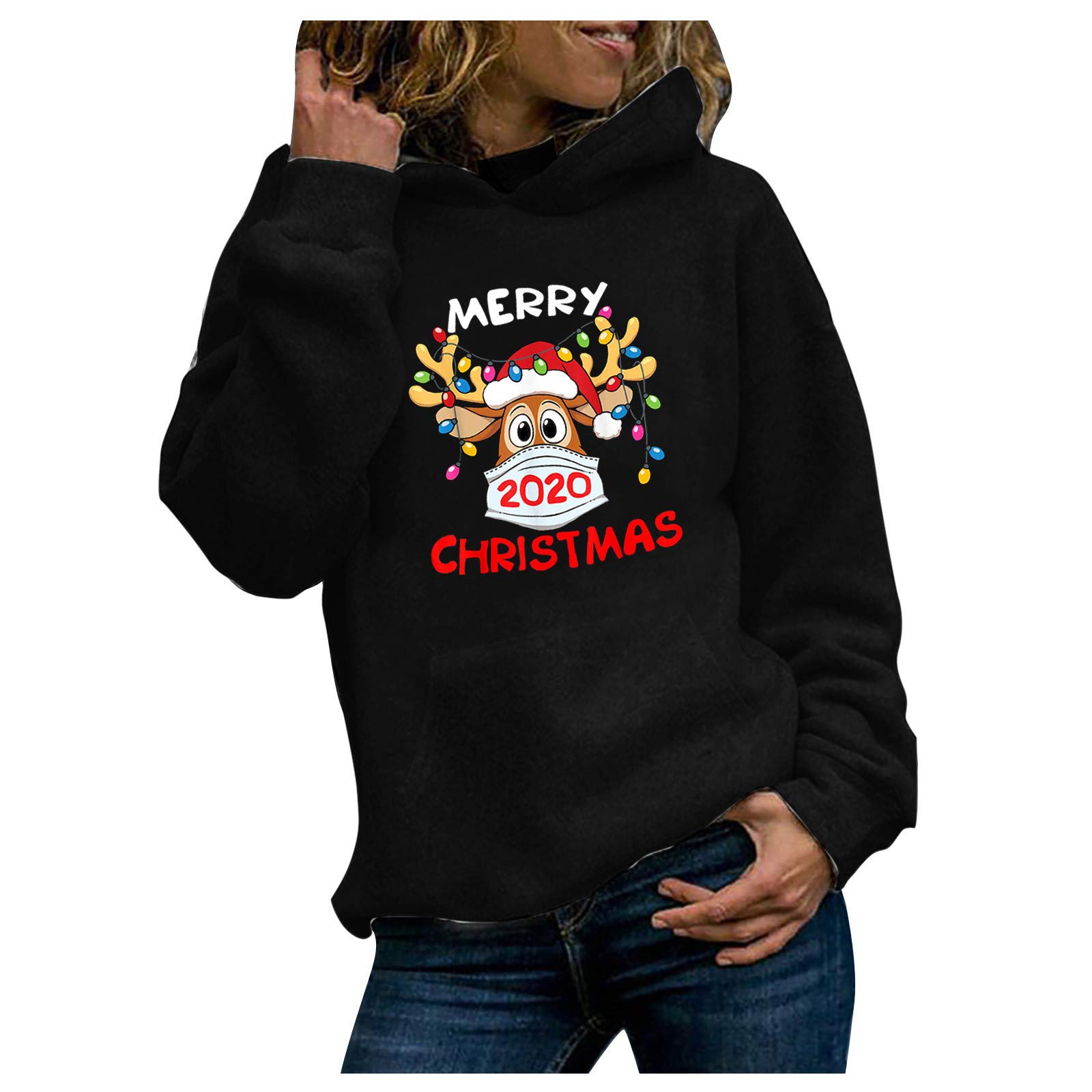 Women's Printed Pullover Hoodie - Long Sleeve Casual Sweatshirt Blouse for Everyday Wear | Perfect for Swimming Cover-Up, Beach Outfits & Lounge Wear
