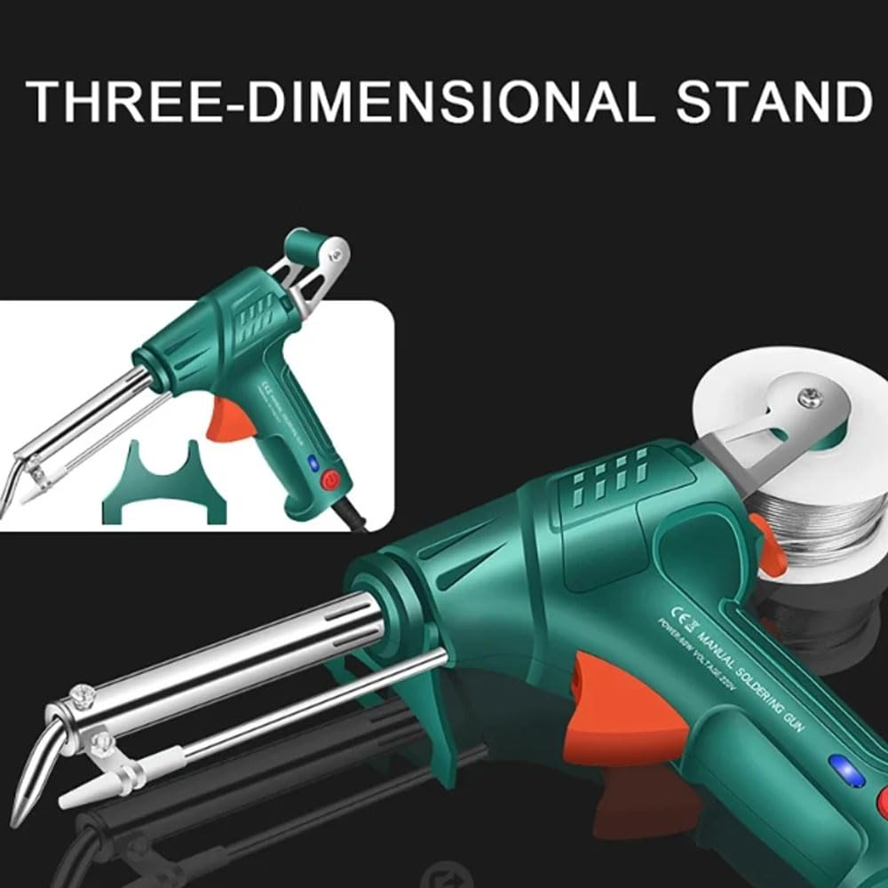 Upgrade 60W 110V Electric Soldering Iron Kit with Auto-Feed Function - 5-Piece Multifunctional Soldering Gun Set for Electronics Repair, Welding & DIY Projects - Perfect for Home, Workshop & Circuit Board Fixing