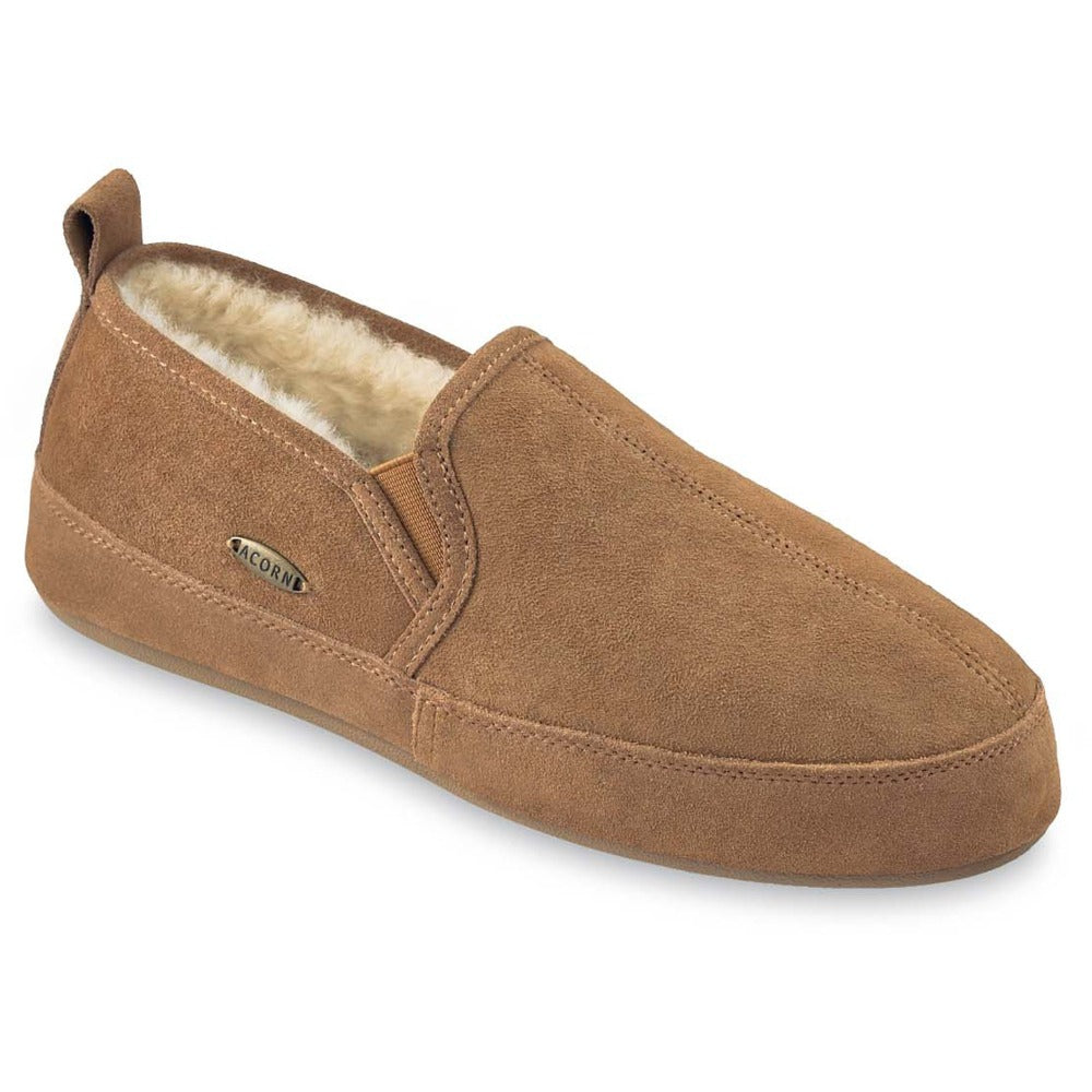 Men's Romeo Sheepskin Slippers with Cloud Cushion® Comfort - Cozy Indoor/Outdoor House Shoes for Relaxing at Home