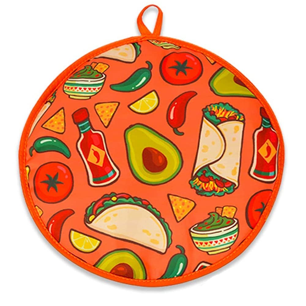 Kamay 12-Inch Insulated Tortilla Warmer Bag - Microwave Safe & Portable for Burritos, Pancakes, Tacos - Perfect for Restaurants, Picnics & Home Cooking