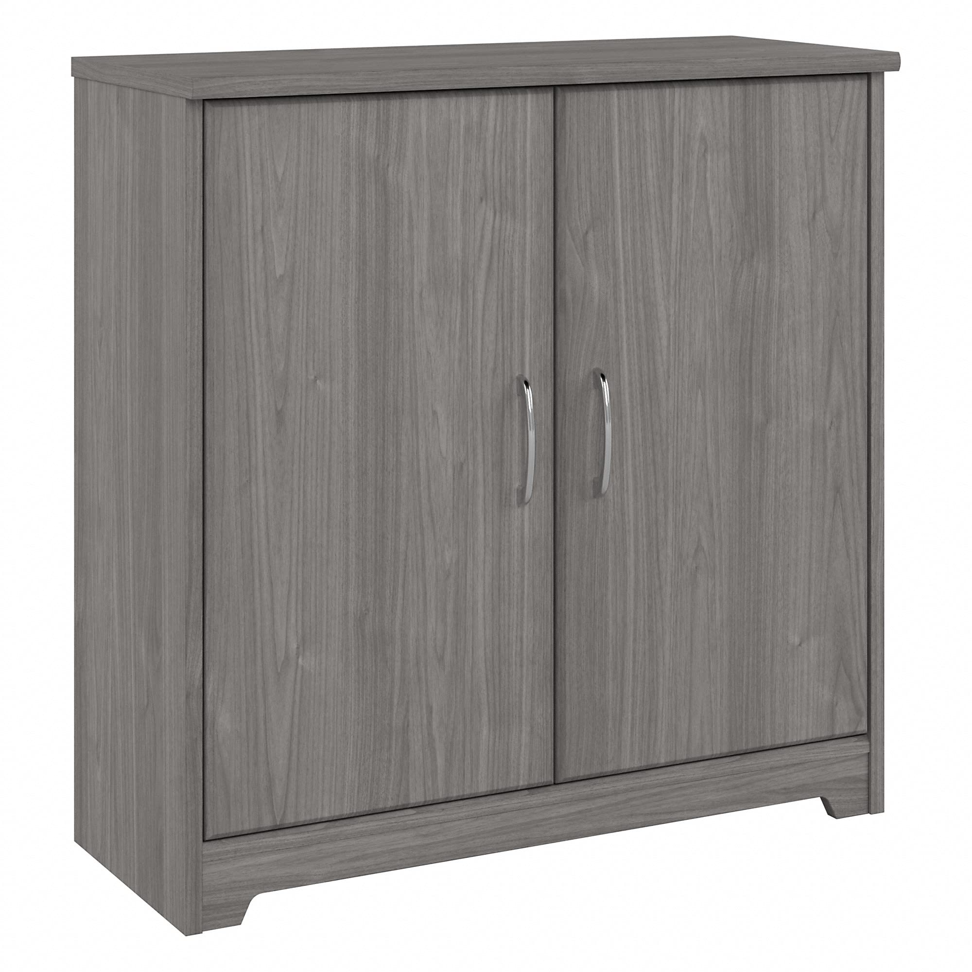 Bush Furniture Cabot Small Bathroom Storage Cabinet with Doors - Modern Gray Bathroom Organizer for Towels, Toiletries & Essentials | Space-Saving Vanity Storage Solution for Small Bathrooms
