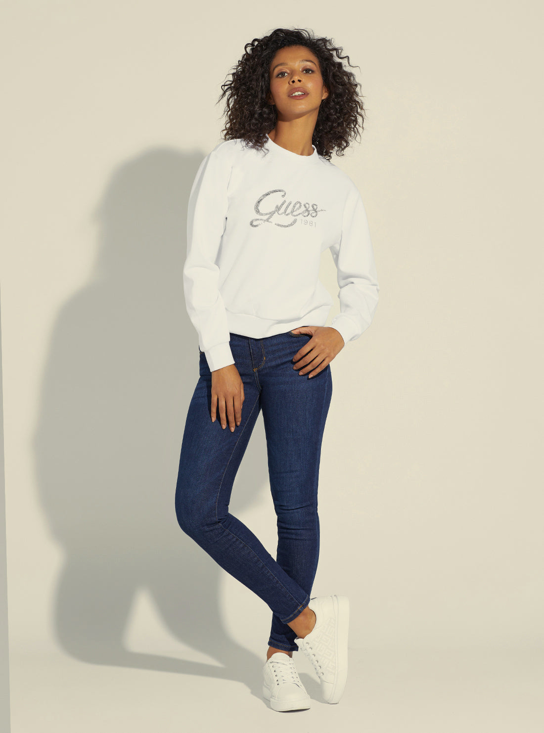 Eco-Friendly White Afrah Logo Jumper Sweater - Soft Cotton Pullover for Women & Men - Perfect for Casual Wear, Office & Outdoor Activities