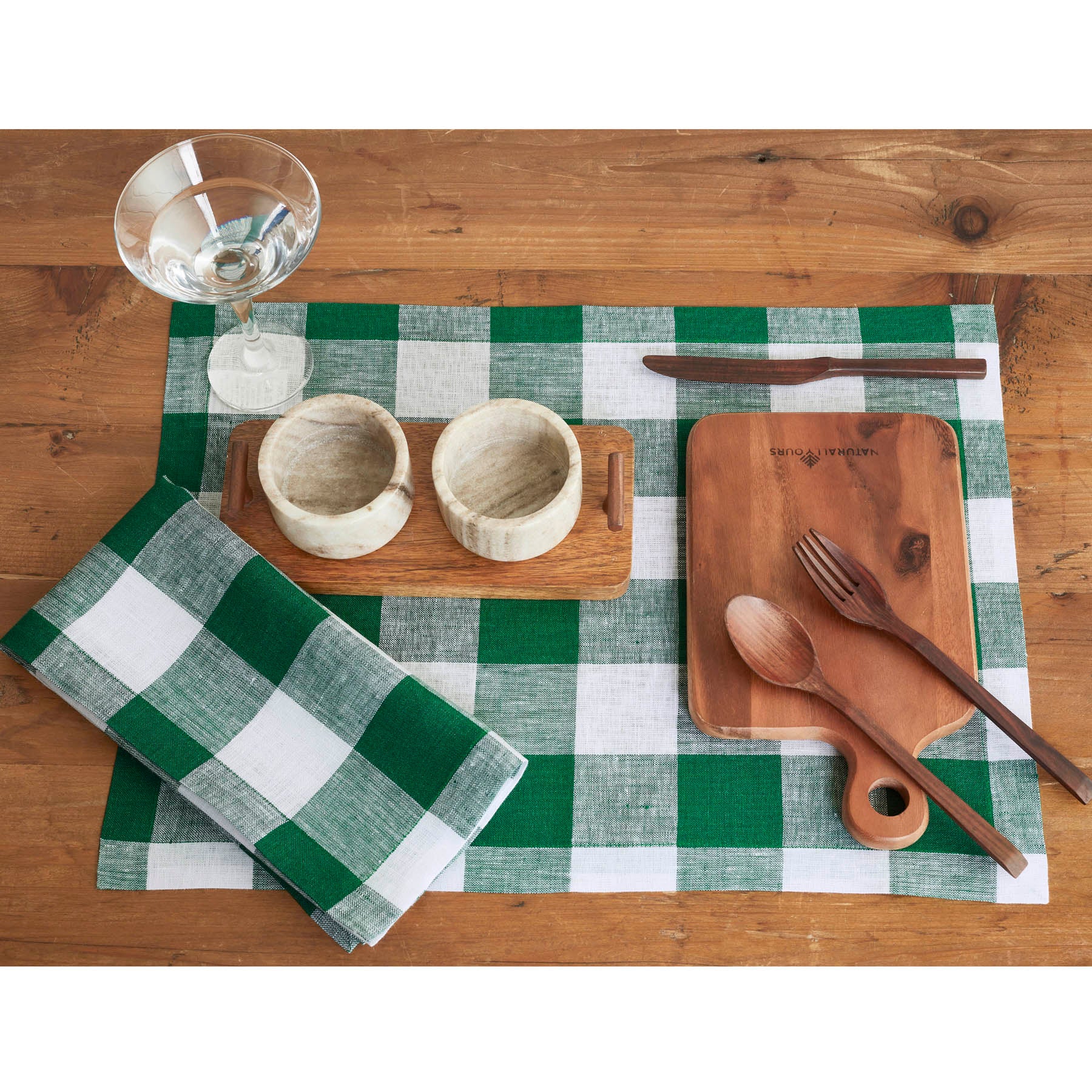 Buffalo Check Cotton Napkins - Set of 4 Premium Dinner Napkins for Farmhouse Dining, Holiday Table Setting & Rustic Home Decor