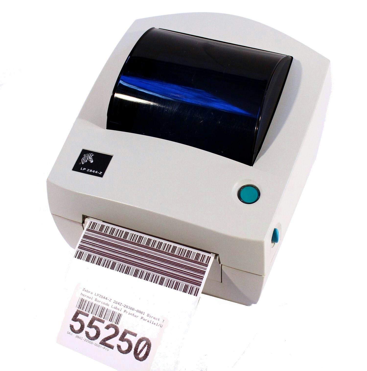 Refurbished Zebra LP2844-Z Direct Thermal Label Printer with Ethernet & USB Connectivity - Ideal for Shipping, Logistics & Retail Labeling
