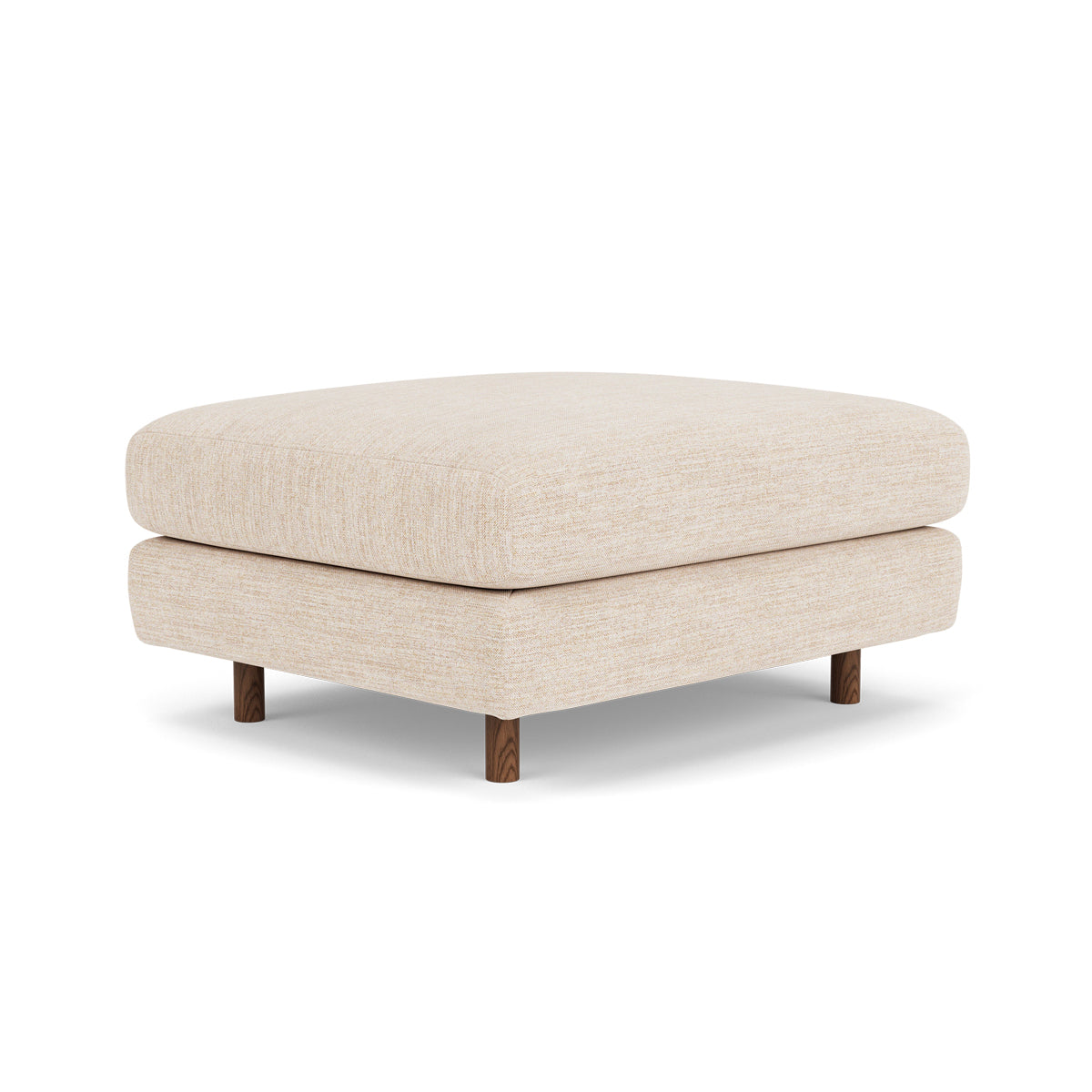Dylan Fabric Ottoman - Soft and Stylish Footrest, Storage Bench, Living Room Accent Piece - Perfect for Small Spaces, Bedroom, or Lounge Area