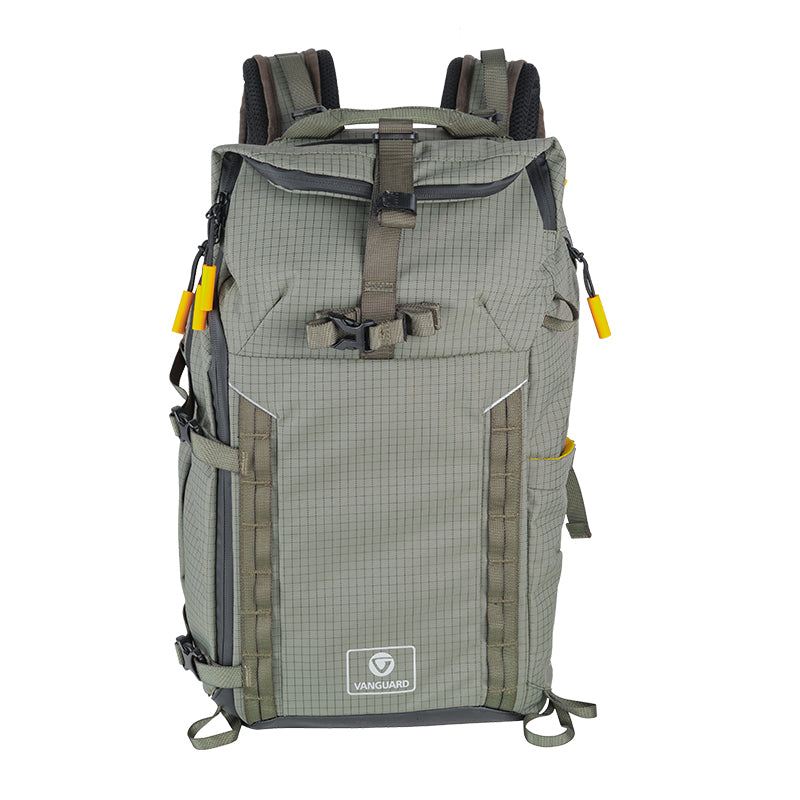 VEO Active 46 Khaki Green Camera Backpack with USB Charging Port - Waterproof DSLR Bag for Travel & Outdoor Photography - Perfect for Hiking, Camping & Professional Photographers