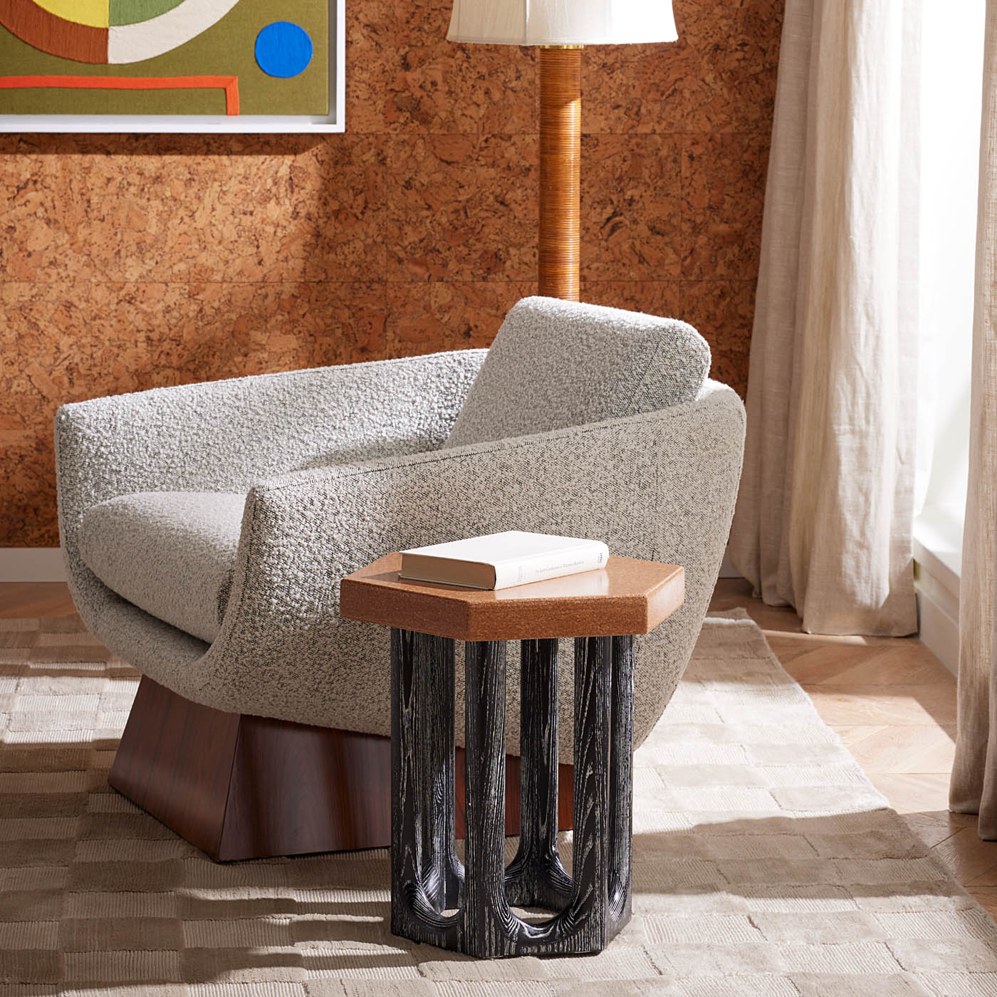 Stylish Coliseum Accent Table - Modern Round Side Table with Metal Base for Living Room, Bedroom & Office Decor - Perfect for Coffee, Books & Display