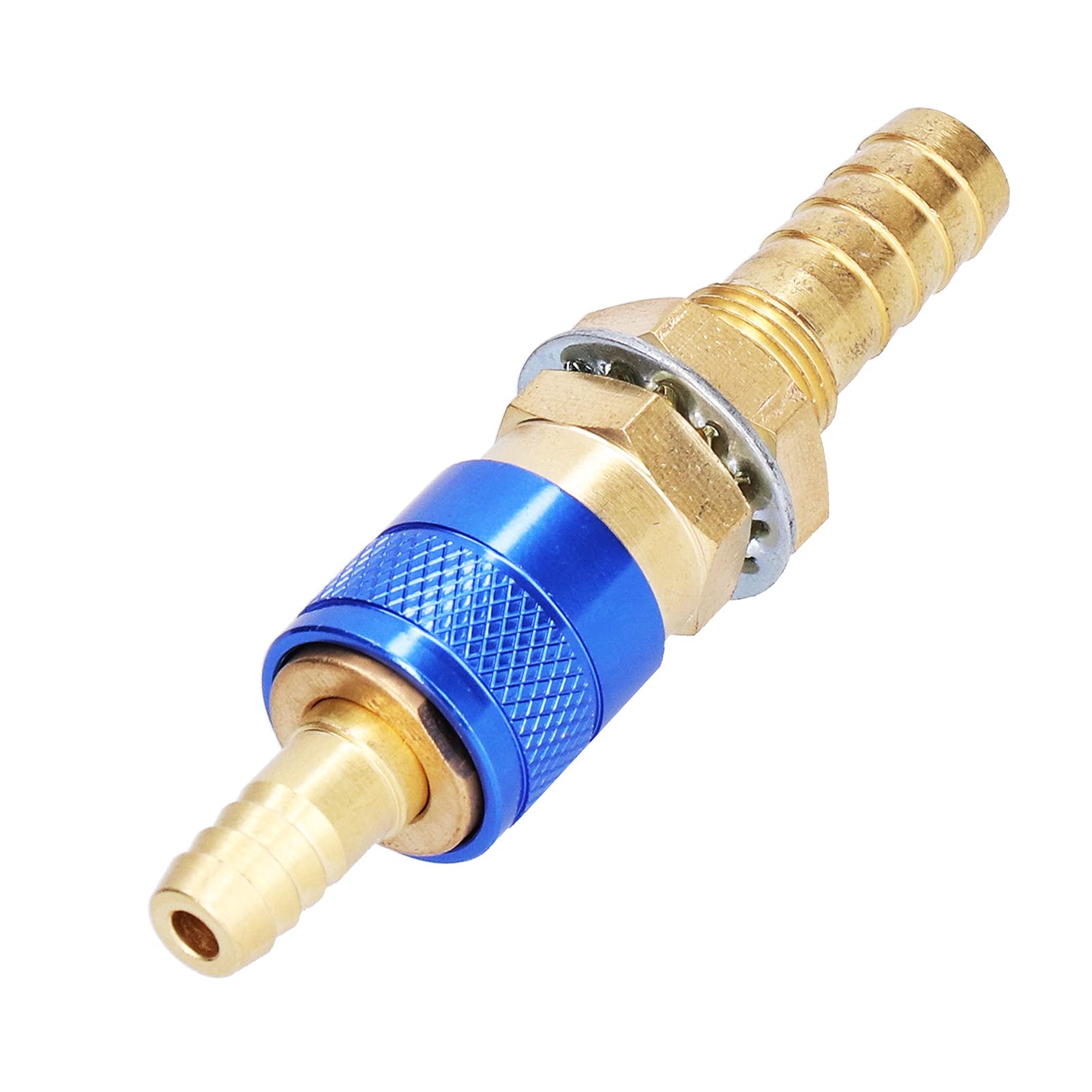 Brass Quick Connector for TIG Welding Torch - Welding Equipment Accessory (Blue) for Professional Use