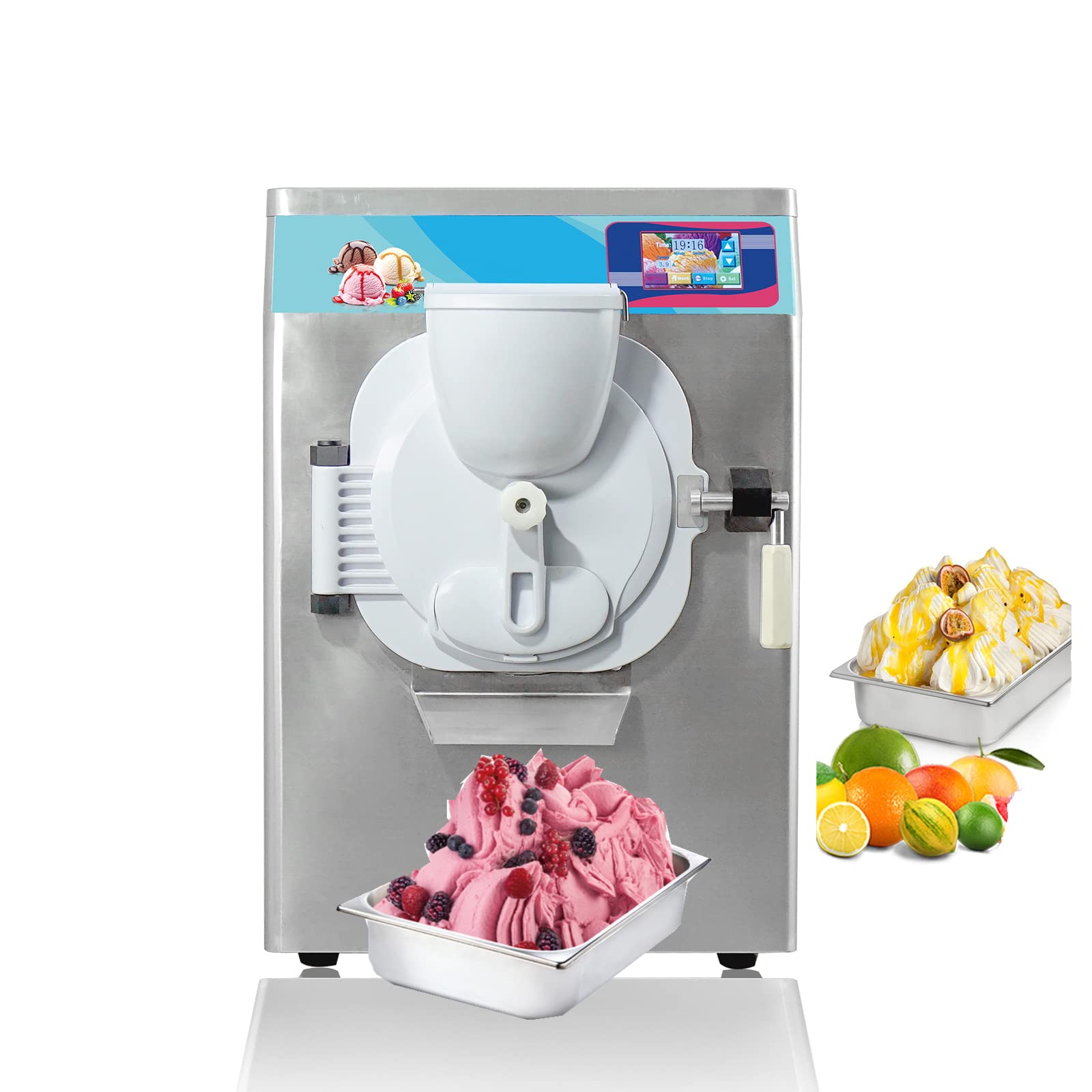 Commercial 14L Hard Ice Cream Maker with 4.3