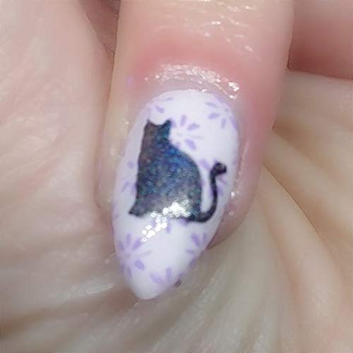 Cat Nail Vinyl Stencils - Cute Feline Nail Art Decals for DIY Manicures | Perfect for Halloween, Pet Lovers & Nail Salon Designs