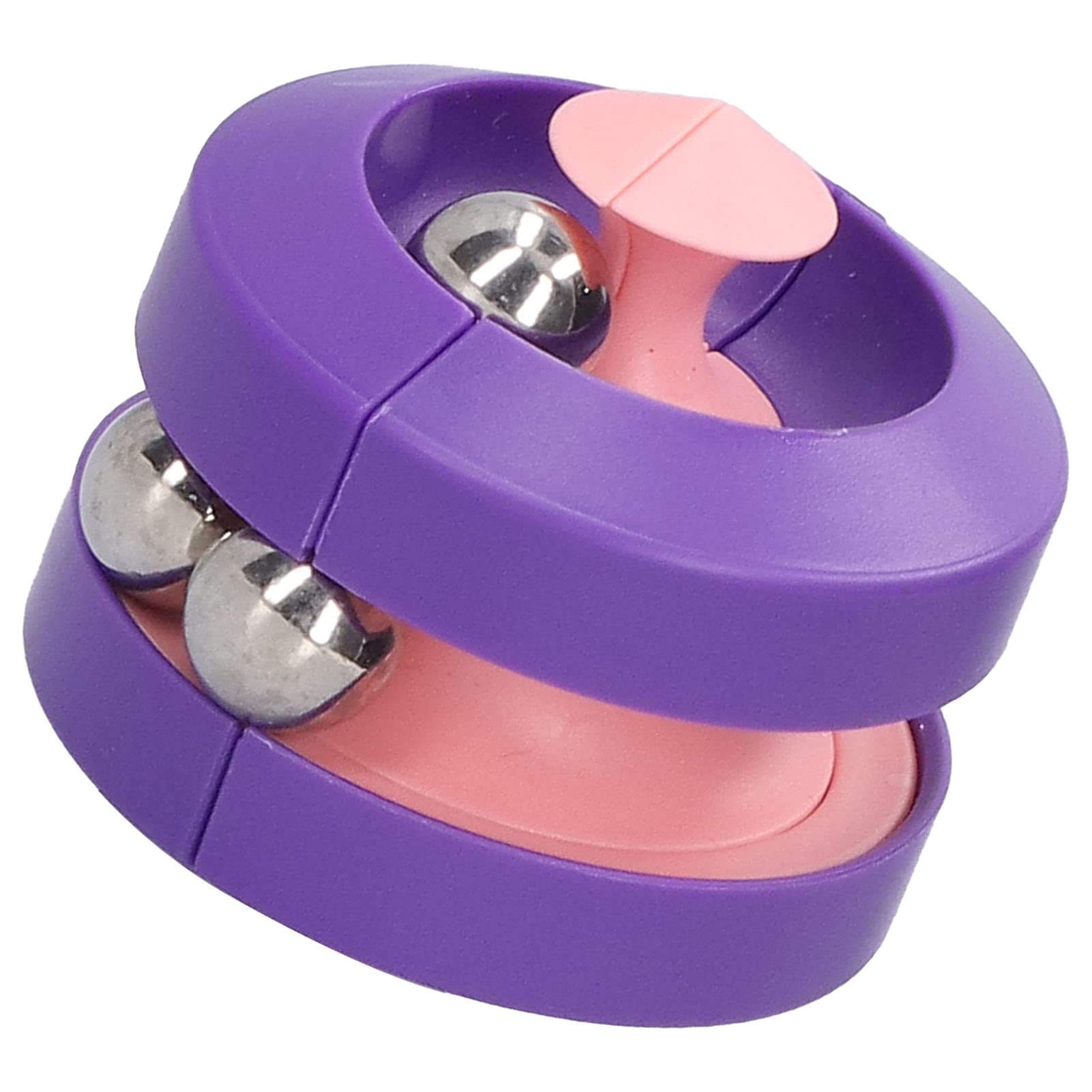 SOONALL 2 Pack Magic Bead Pinball Toy - Creative Rotating Track Bead Game for Kids & Adults - Stress Relief & Educational Puzzle Toy - Fun Party Favor & Classroom Activity (Purple)