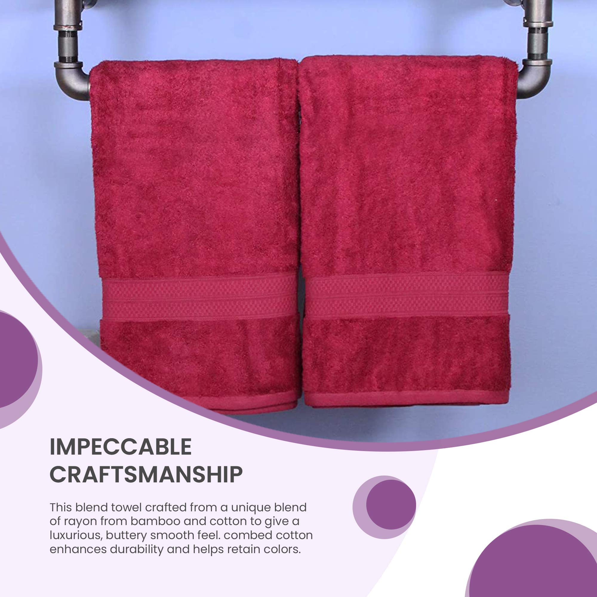 Blue Nile Mills 2-Piece Cotton-Blend Bath Towel Set - 30