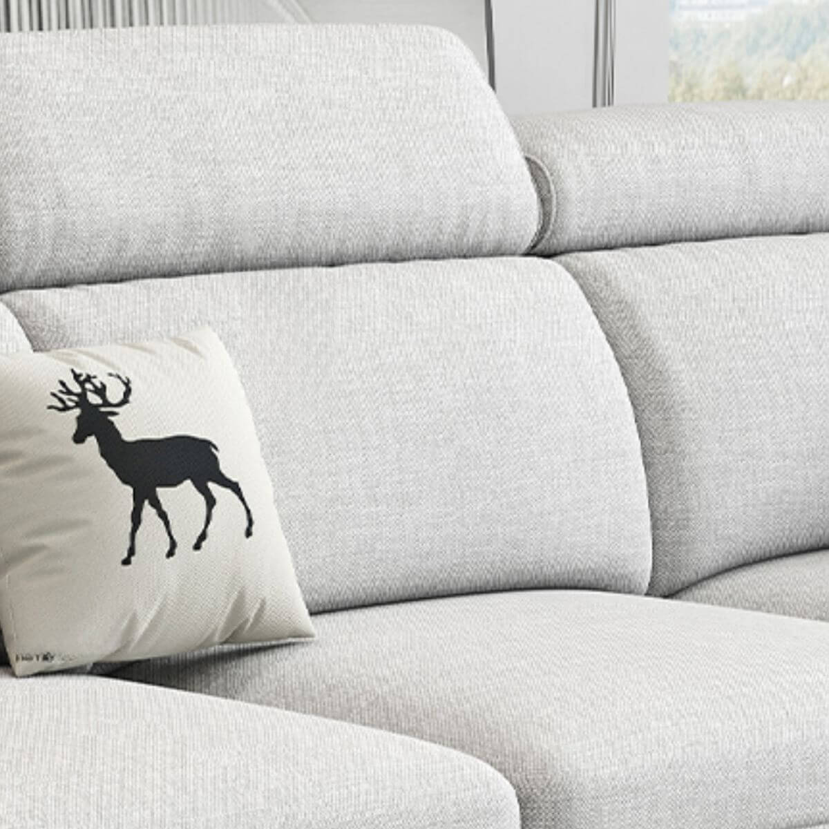 L-Shape 5-Seater Left-Hand Facing Recliner Sofa - Perfect for Living Room, Home Theater & Family Gatherings