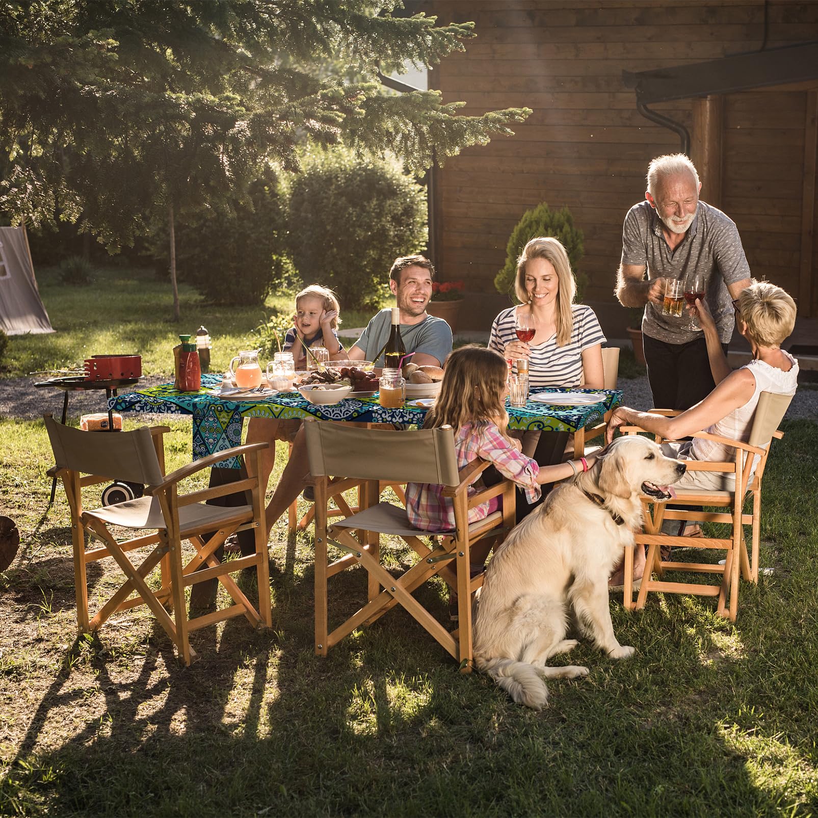 6 Ft Waterproof Picnic Table Cover with Bench Covers - Perfect for Camping & RV Travel