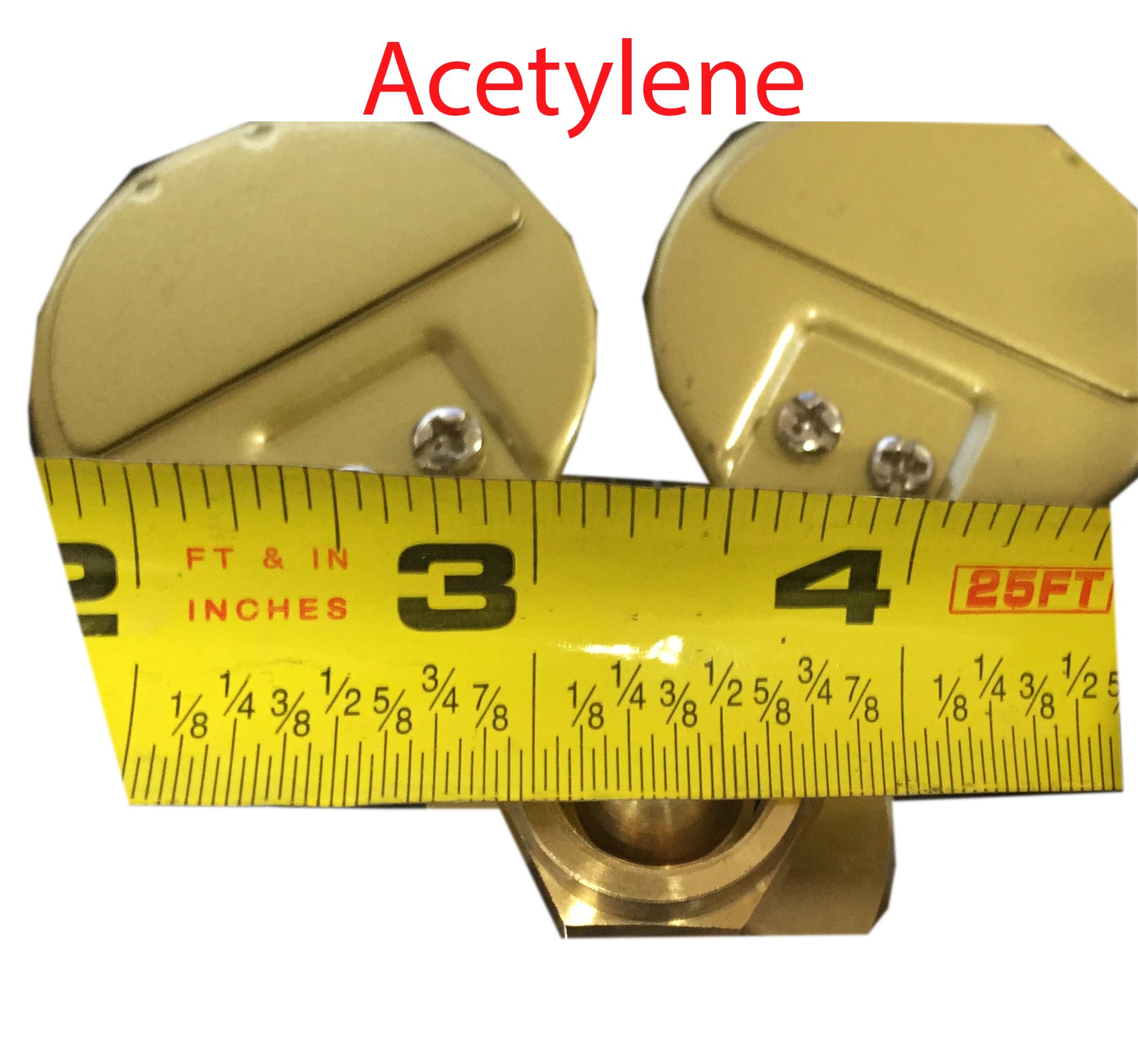 2PC Set Acetylene & Oxygen Regulators with Dual Gauge - Heavy Duty Cutting Torch Regulators, Portable Size for Welding, Metal Cutting & HVAC Repair - Perfect for Industrial, Construction & DIY Projects