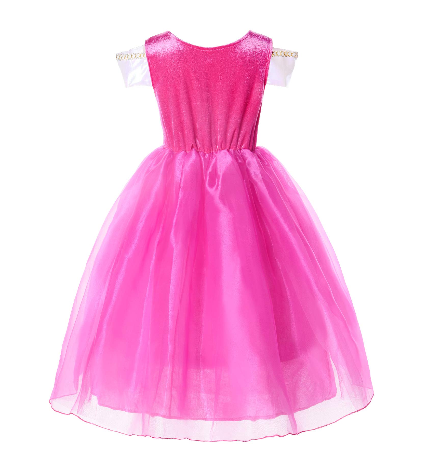 JerrisApparel Girls Princess Costume Dress for Pageants, Parties & Special Occasions - Elegant Fancy Dress for Kids Birthday, Halloween & Dress-Up Play