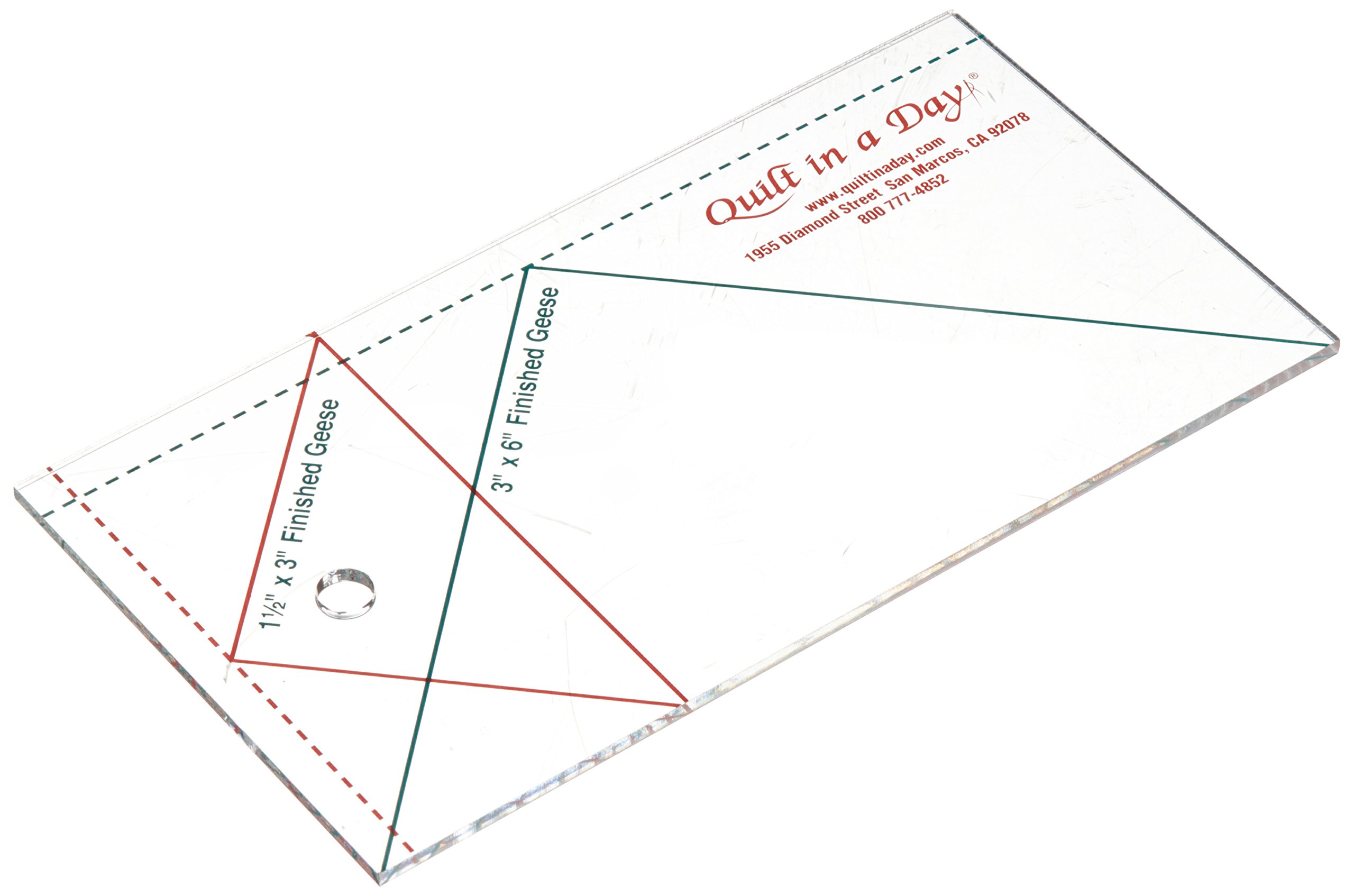 Quilt In A Day Small Flying Geese Ruler - Precision Quilting Tool for Patchwork & DIY Sewing Projects | Perfect for Quilters & Crafters