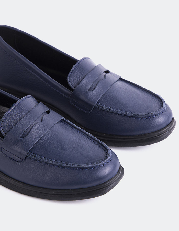 Sperry Authentic Original Boat Shoes for Men - Premium Navy Leather Deck Shoes | Non-Slip Boat Deck & Casual Wear