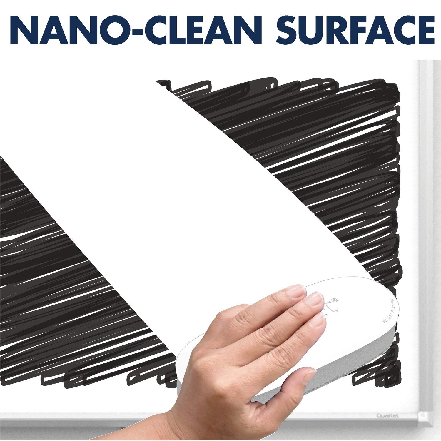 Quartet Magnetic Dry Erase Whiteboard 3' x 2' - Nano-Clean Stain-Resistant Surface with Silver Aluminum Frame (SM533) - Perfect for Office, Classroom & Home Use