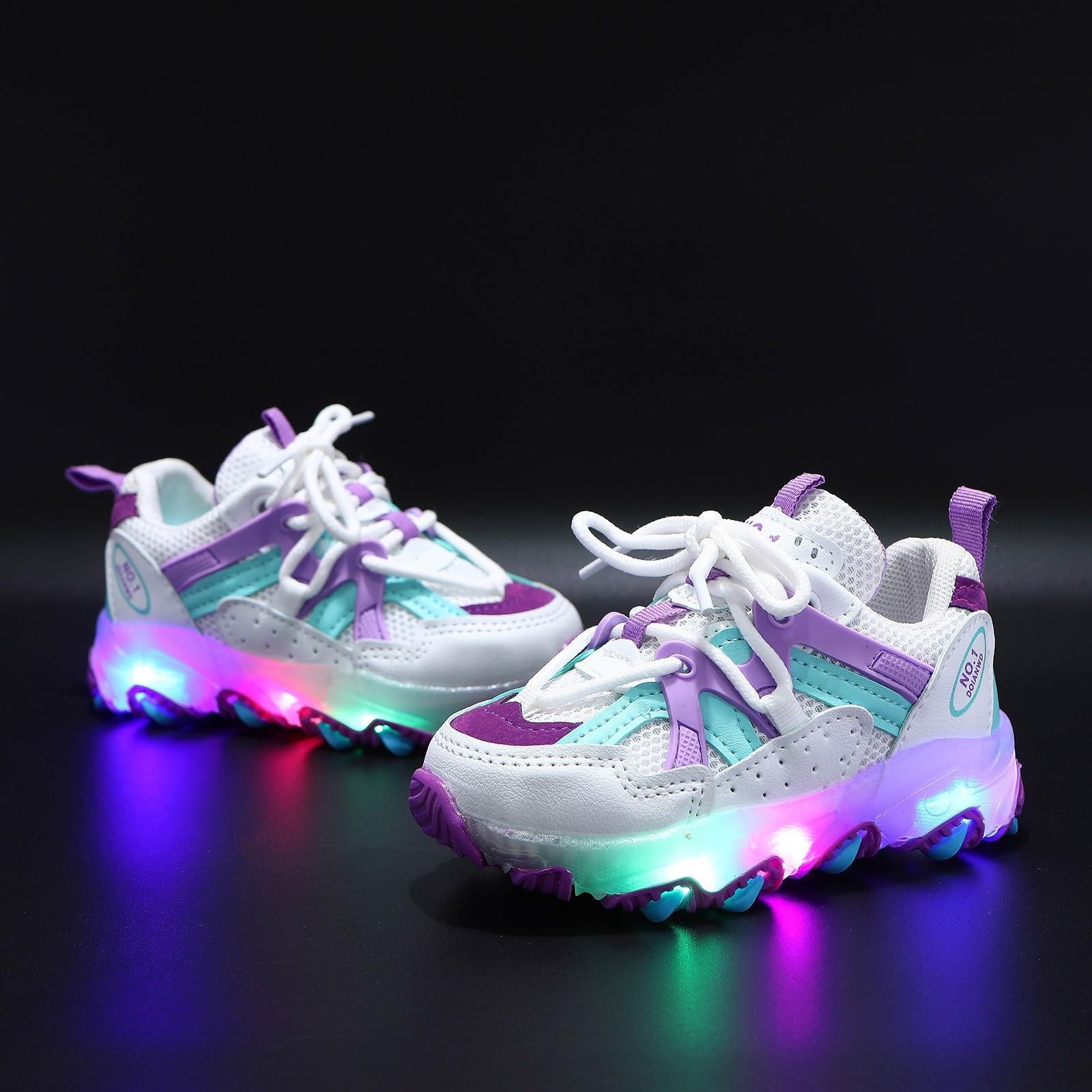 **Cathalem LED Light Up Sneakers for Toddlers & Kids (1-6 Years) - Boys & Girls Mesh Running Shoes with Flashing Lights - Perfect for Playtime, Sports & Night Walks**