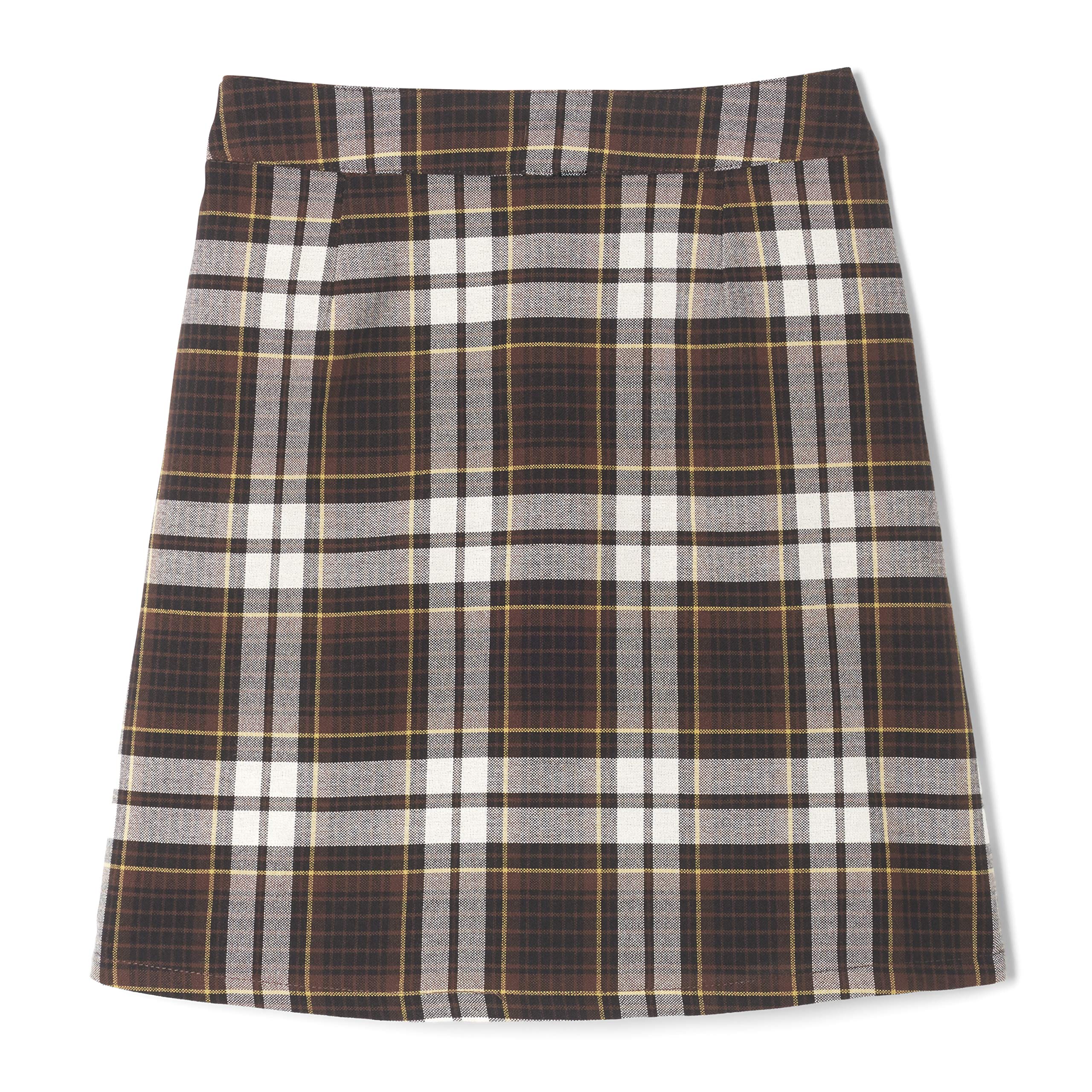 French Toast Girls Adjustable Waist Two-Tab Pleated-Front Scooter Skirt - Comfortable Stretch School Uniform for Kids - Perfect for School, Playdates & Special Occasions