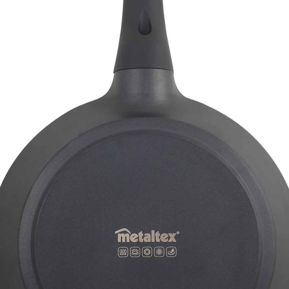 Metaltex XPERT - Set of 2 Premium Cast Aluminum Frying Pans (20cm & 24cm) for Professional Cooking & Home Kitchen | Non-Stick, Even Heat Distribution, Durable Cookware for Sautéing, Frying & Baking