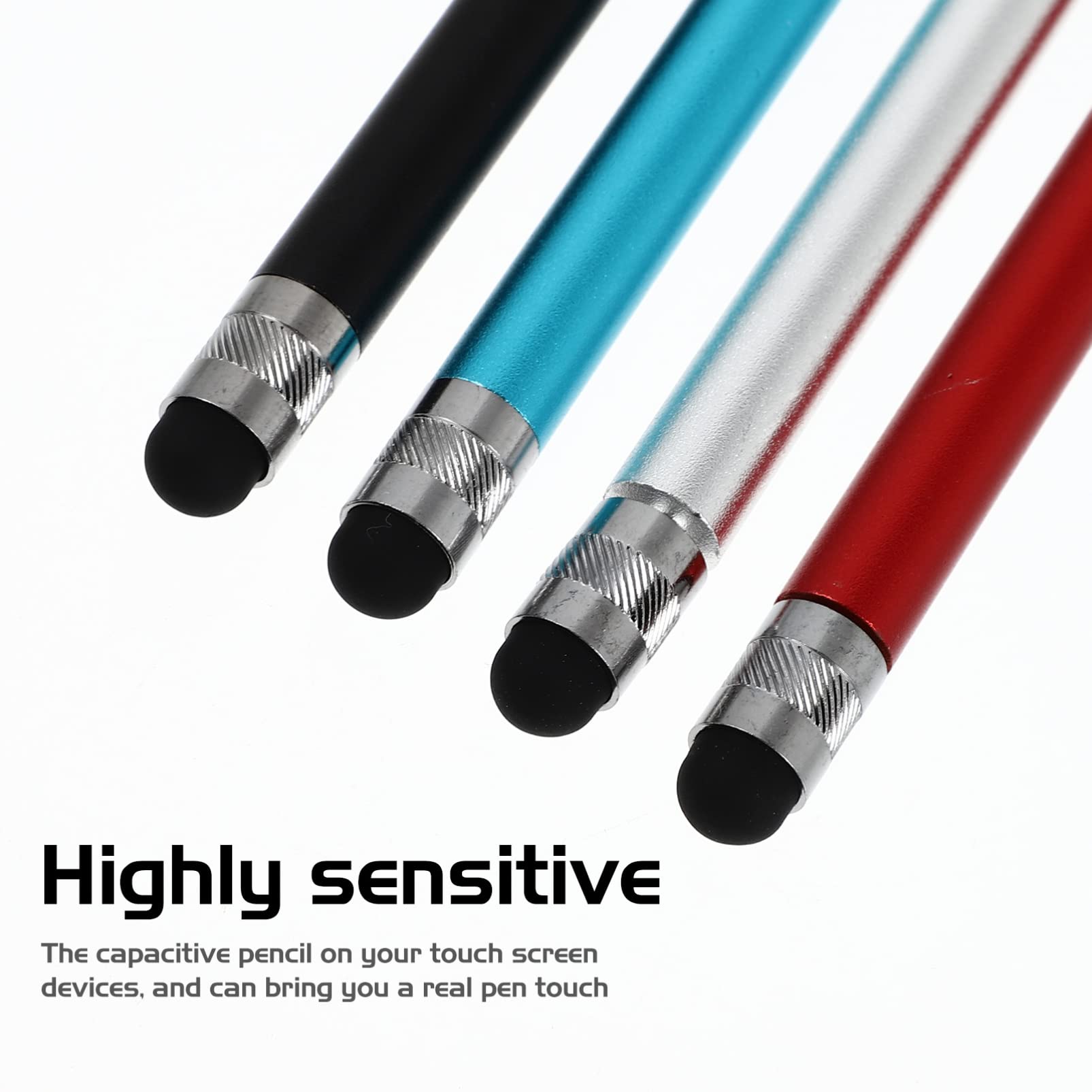 Hemobllo 5-Pack Universal Capacitive Stylus Pens for Touch Screen Laptops, Tablets & PCs - Portable Digital Pen with Fine Tip for Drawing, Note-Taking & Office Work - Perfect for Home, School & Business Use
