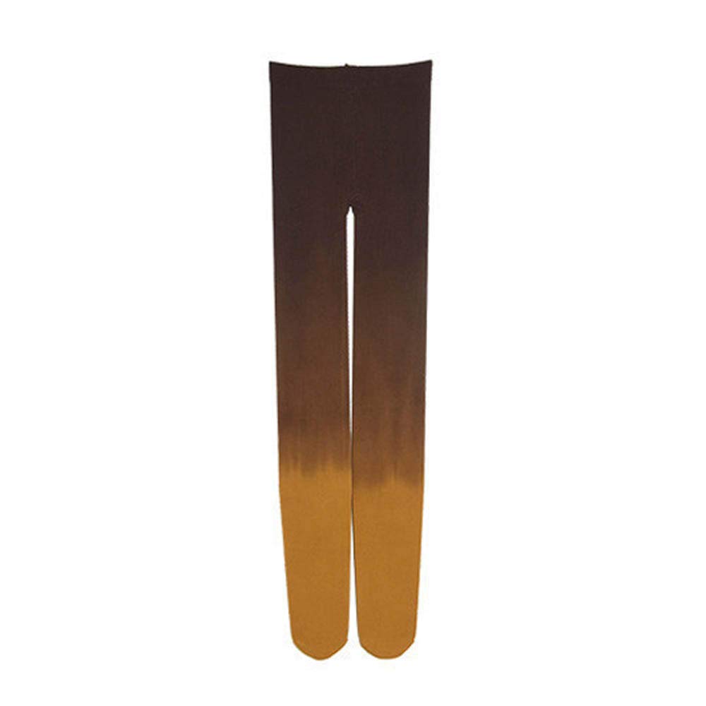 Women's Gradient Compression Knee Socks - Cute Kawaii Watercolor Pattern Long Stockings for Circulation & Style - Perfect for Nurses, Travel, Workouts & Everyday Comfort (Yellow)