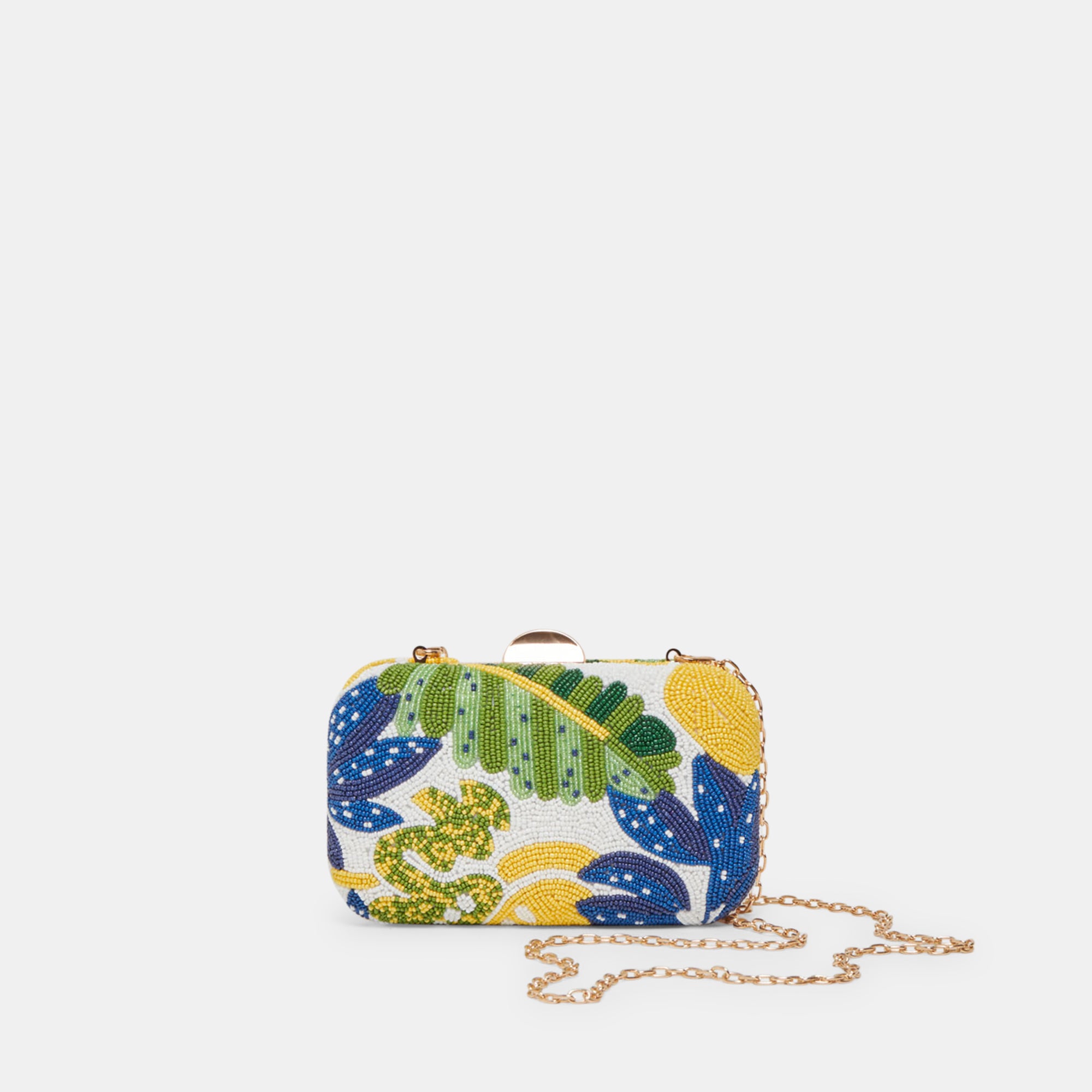 DAISY CLUTCH BLUE MULTI BEADED - Elegant Beaded Evening Clutch Purse for Women, Perfect for Weddings, Parties & Special Occasions
