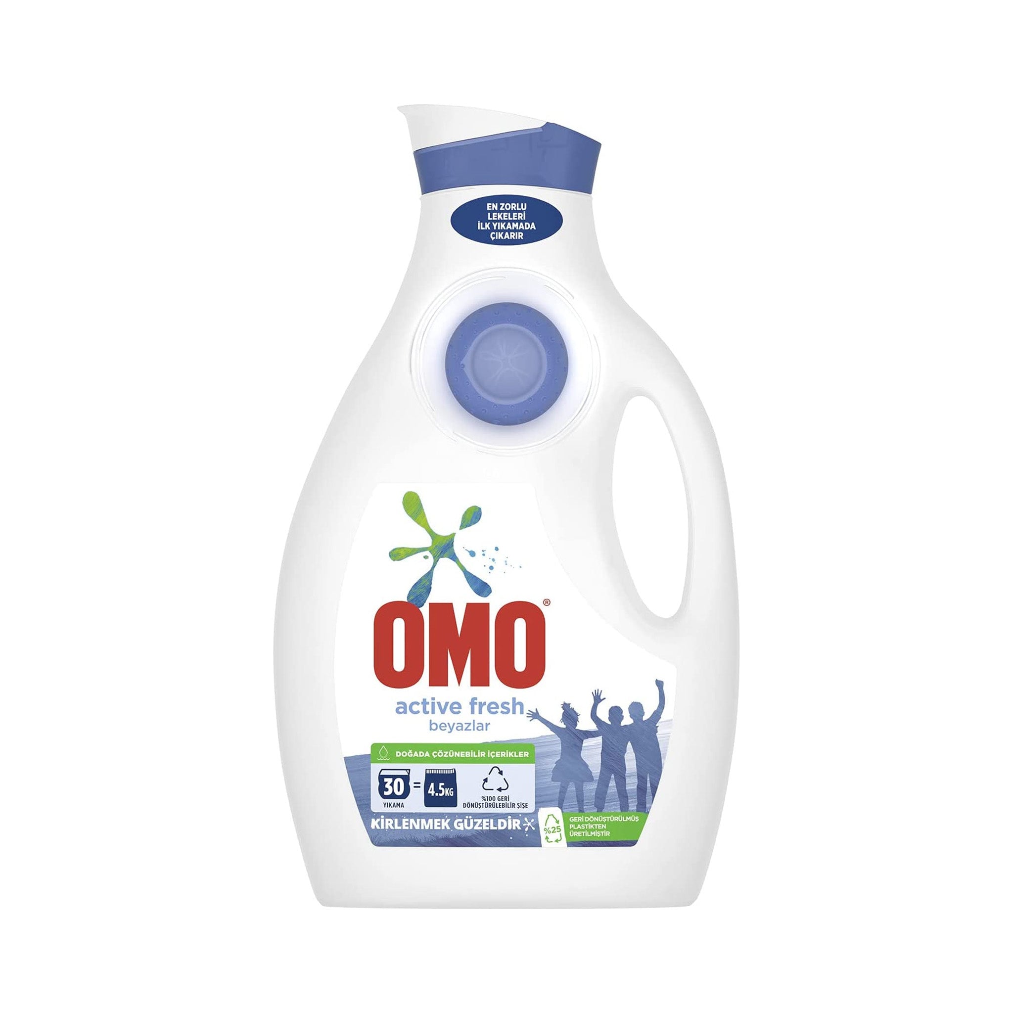 Omo Active Fresh Laundry Detergent 1950ml - Powerful Stain Removal for All Fabrics, Ideal for Family & Sports Laundry