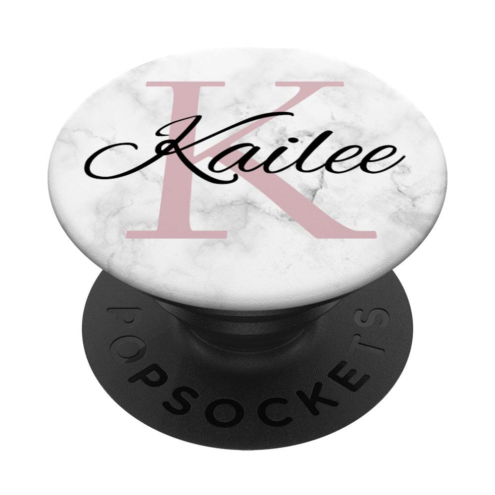 Kailee Rose Pink Monogram Letter K Necklace for Girls - Personalized Initial Jewelry Gift for Birthdays, Christmas & Special Occasions