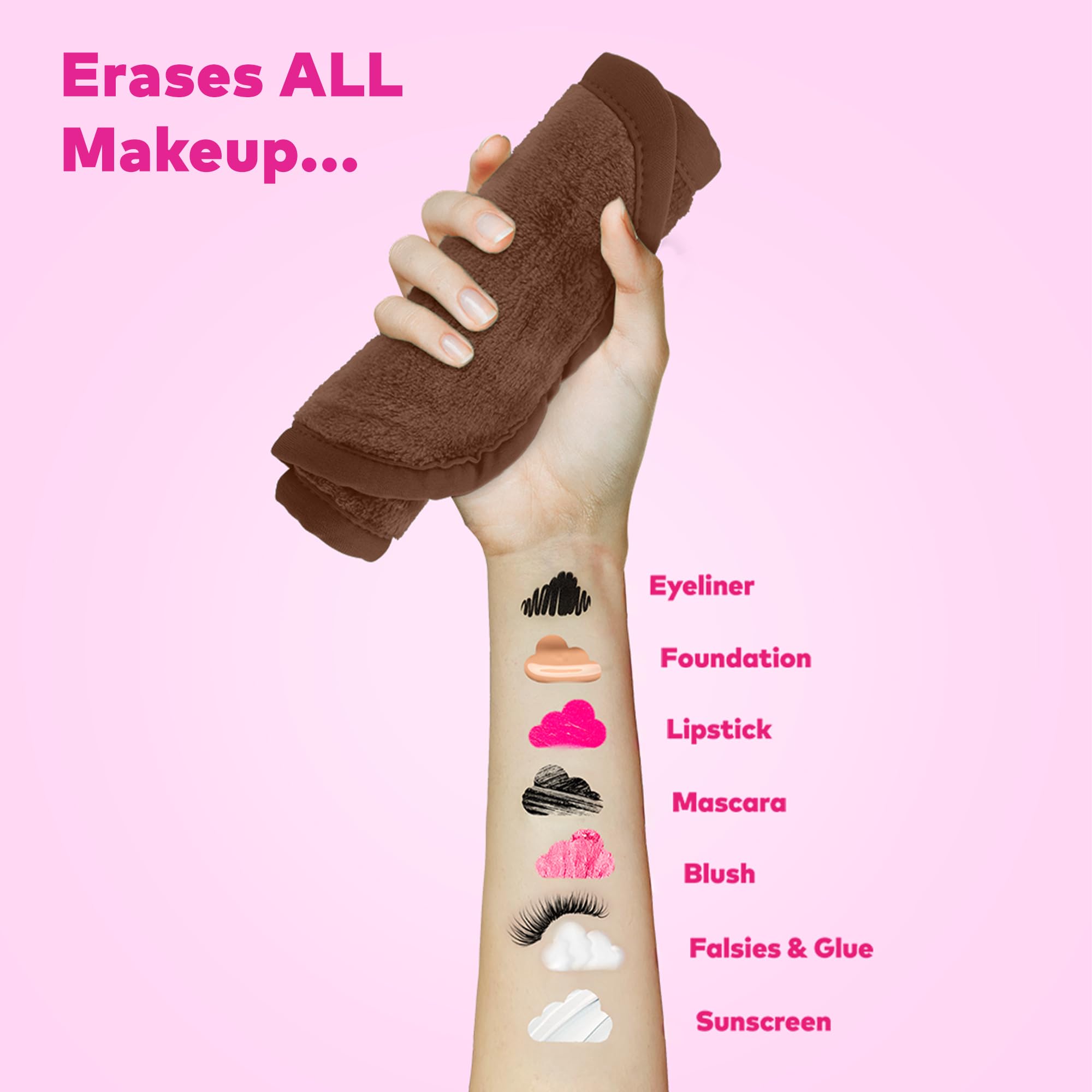 The Original MakeUp Eraser PRO - Reusable Makeup Remover Cloth for Waterproof Mascara, Eyeliner & Foundation - Gentle Face Cleansing with Just Water - Perfect for Travel, Gym & Daily Skincare Routine