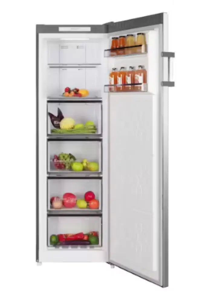 CHiQ CSH205NSS 206L Hybrid Vertical Frost Free Freezer Stainless Steel - Energy Efficient Upright Freezer for Home, Kitchen, Restaurant & Commercial Use
