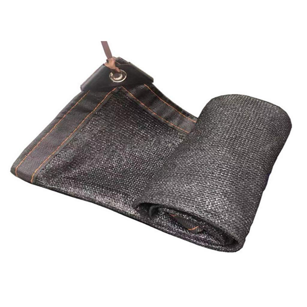 JLDN 80% Black Shade Cloth - 15x30ft/5x10m UV Resistant Sunshade Fabric with Reinforced Taped Edges & Grommets - Perfect for Greenhouse, Garden, Patio, and Outdoor Sun Protection