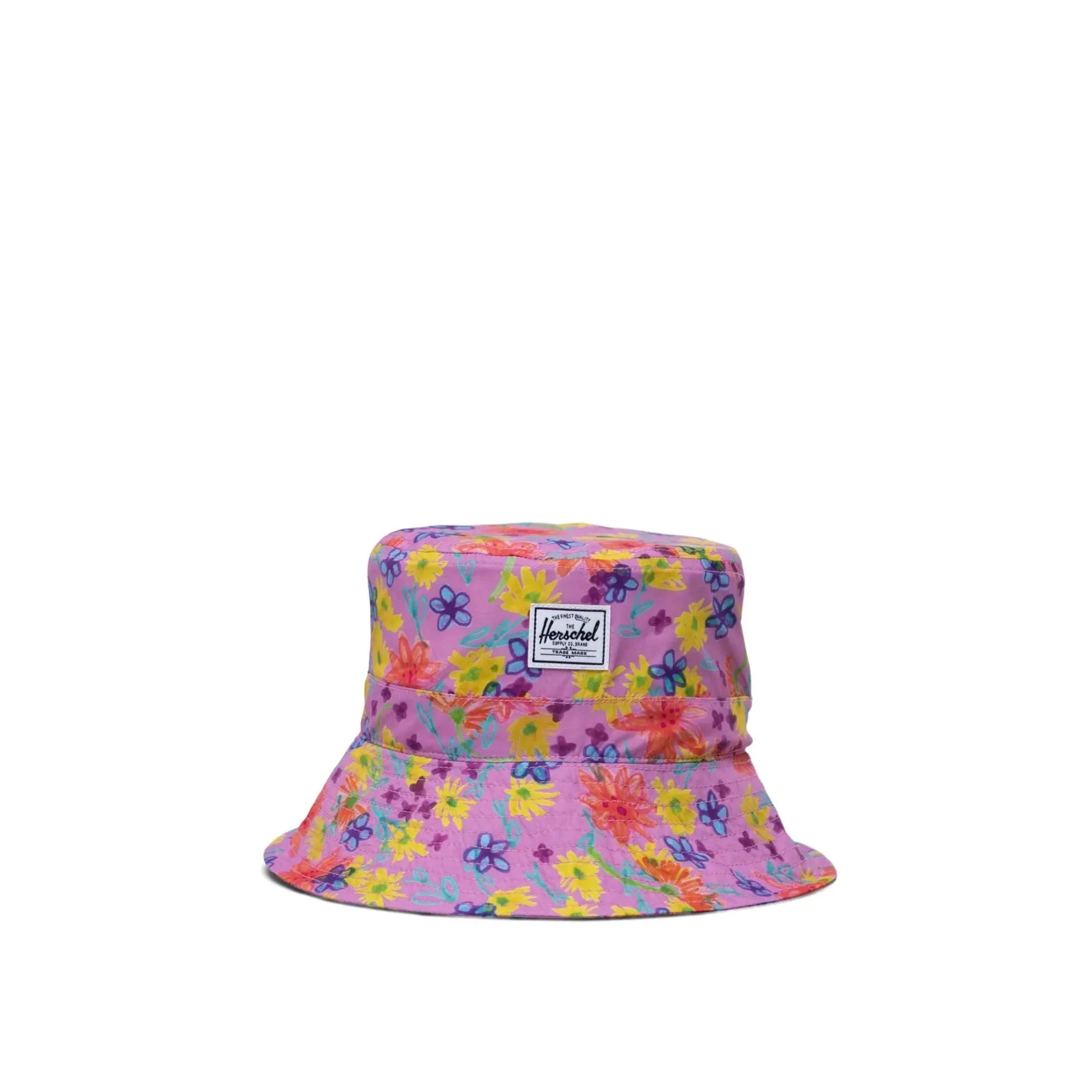 Herschel Scribble Floral Baby Beach UV Bucket Hat for Toddlers 2-4 Years - Sun Protection for Outdoor Play, Beach Trips & Summer Adventures