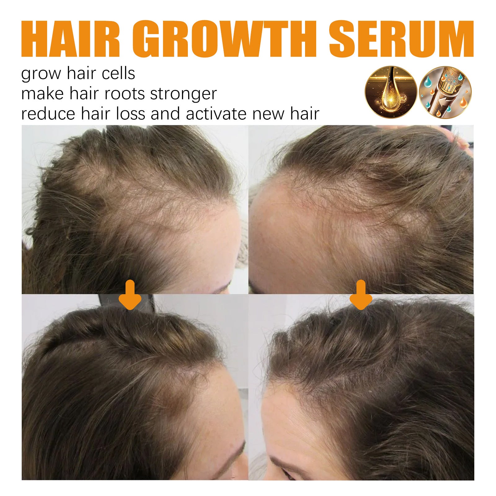 Hair Growth Oil for Repair & Care - Natural Essential Oil for Thicker, Healthier Hair - Perfect for Daily Scalp Massage & Hair Treatment