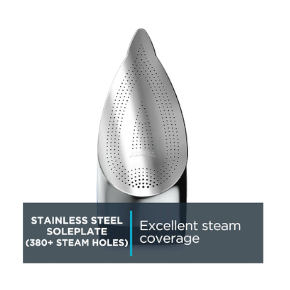 ROWENTA Smart Temp Steam Iron DW3250 - Blemished Package with Full Warranty | Perfect for Home & Travel Ironing Needs