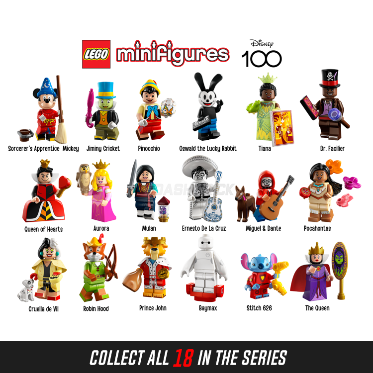 LEGO Disney 100 Collectible Minifigure - Oswald the Lucky Rabbit Limited Edition (1 of 18) Sealed | Disney Collectors Gift, Display Piece for Home & Office