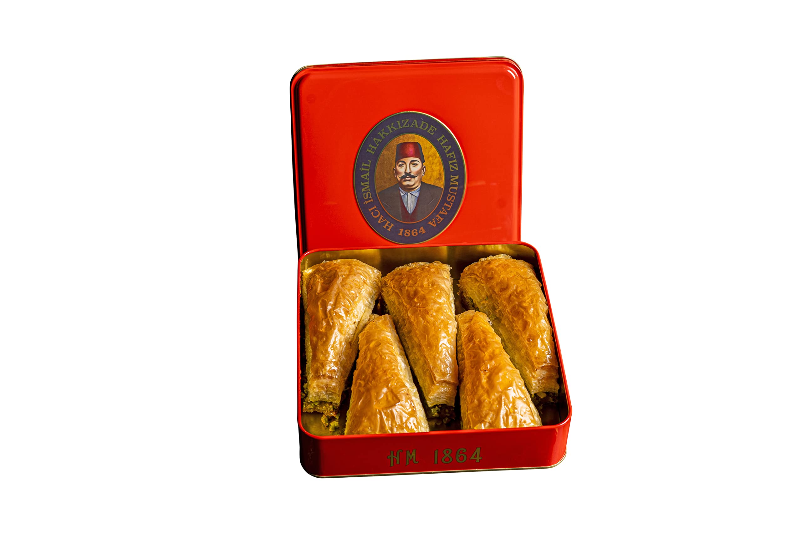 Premium Hafiz Mustafa 1864 Istanbul Baklava Pastry Gift Box - Authentic Turkish Baklava Dessert with Fresh Phyllo Dough, Pistachios, Hazelnuts & Walnuts - Perfect for Birthdays, Christmas Gifts, Dinner Parties & Holiday Treats