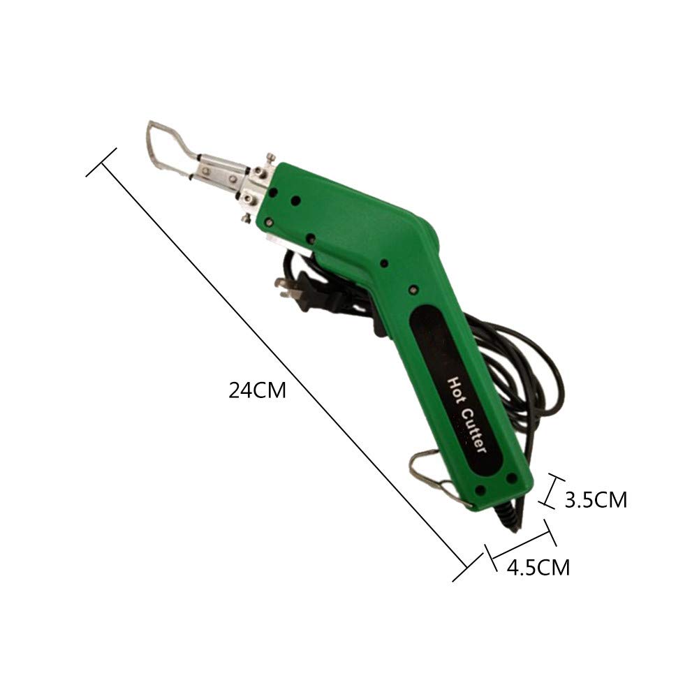 100W Electric Handheld Heating Knife Cutter - Hot Melting Knife for Fabric, Foam, PVC, Nylon Rope Cutting - US Standard R Type Blade - Heats to 400°C in 6 Seconds (220V) - Perfect for DIY Crafts, Upholstery, and Industrial Material Cutting