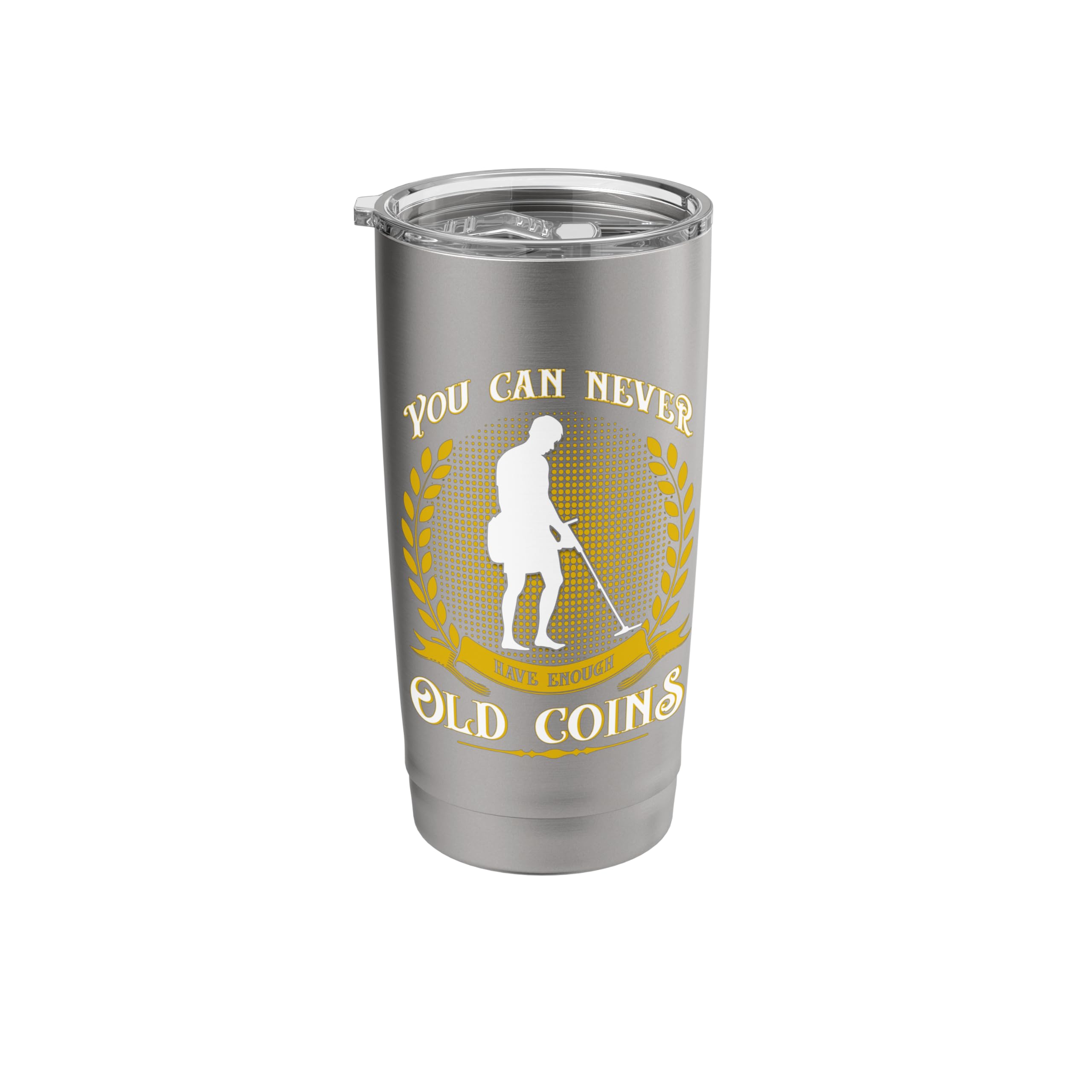 Premium Metal Detector for Gold Coins & Treasure Hunting - Stainless Steel Insulated Tumbler for Outdoor Adventures, Beach Combing & Camping Trips